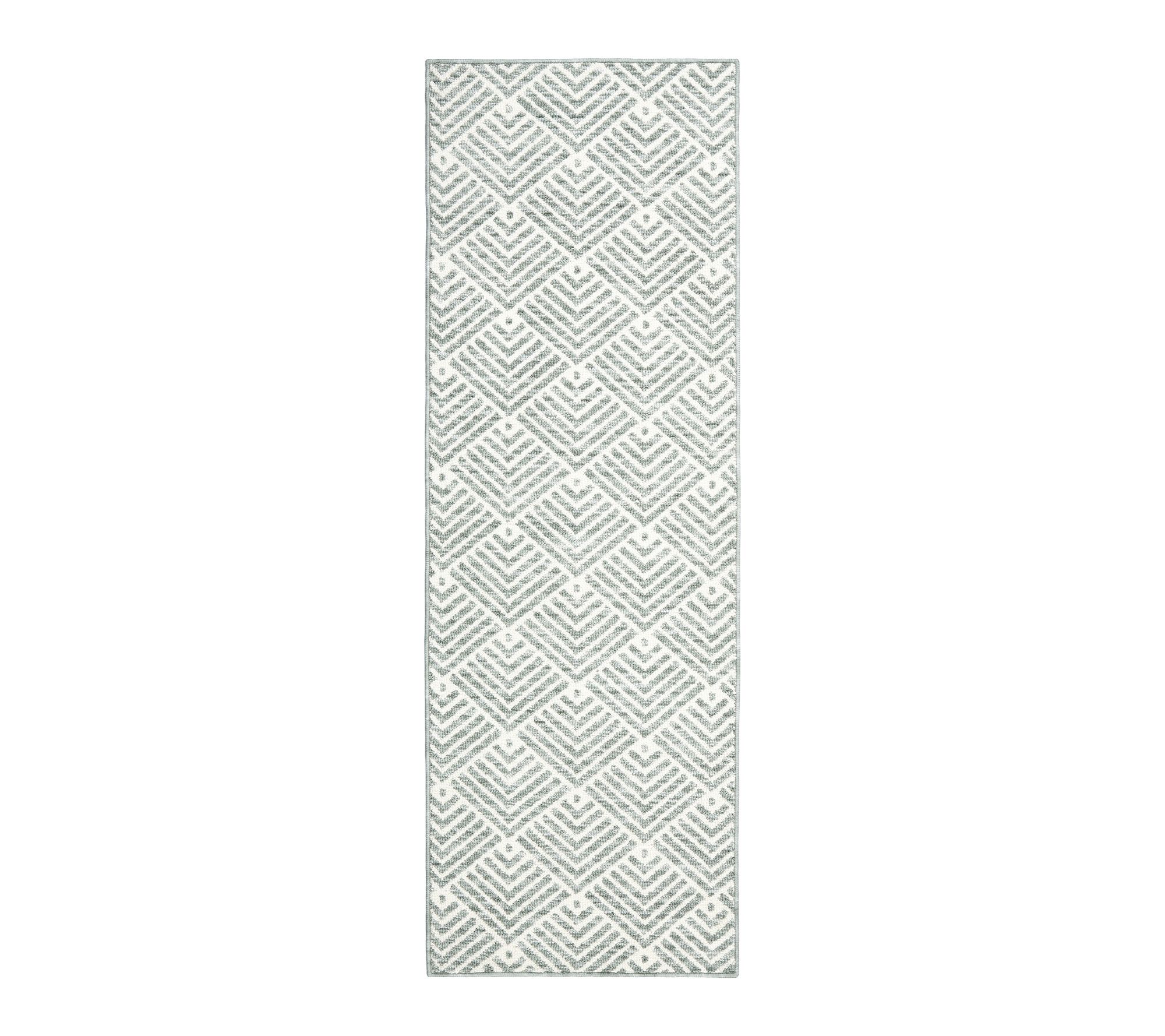 TCLI Walker Modern Stripe Washable 24"x72" Kitchen Mat
