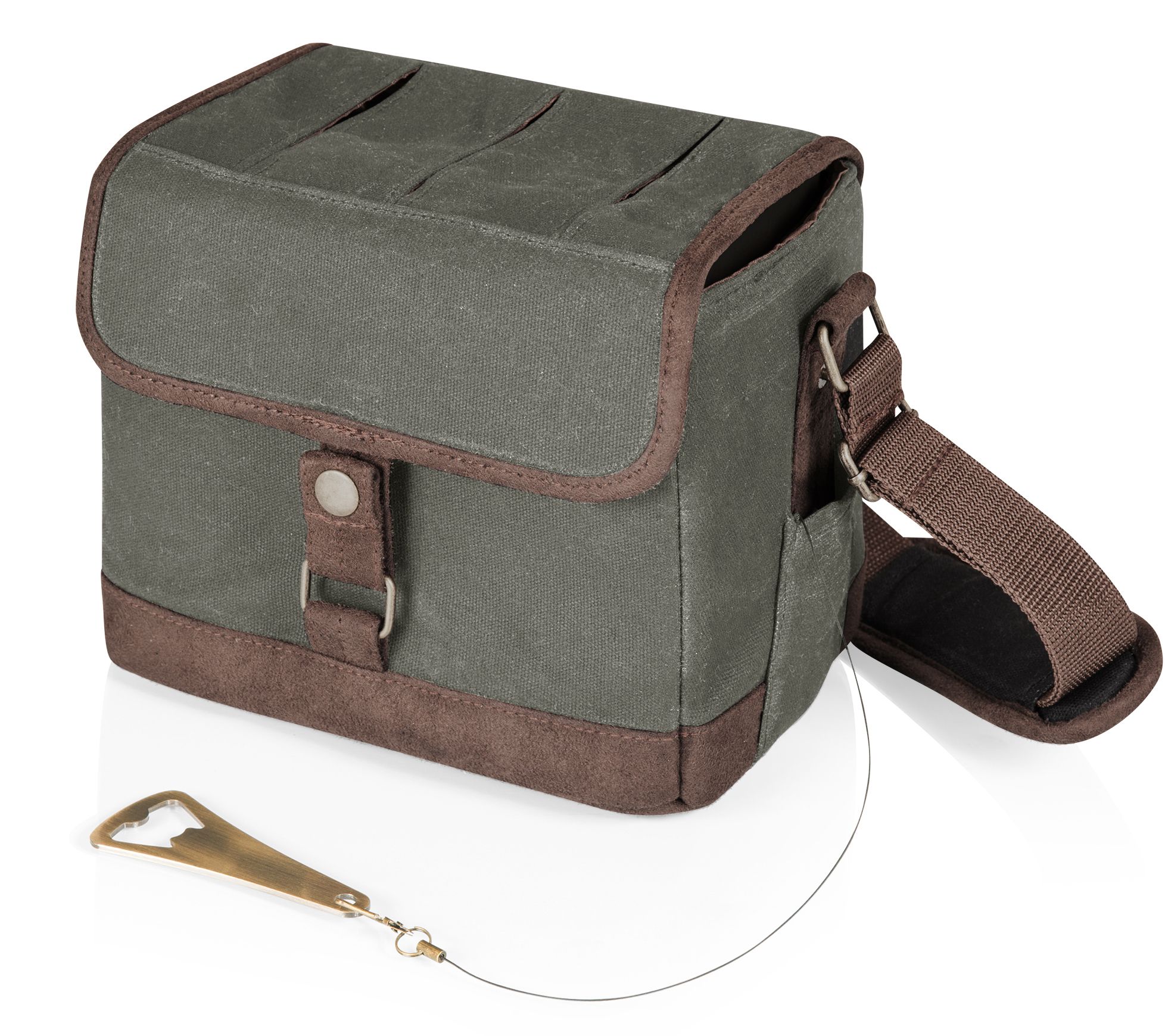 Picnic Time Beer Caddy Cooler Tote with Opener