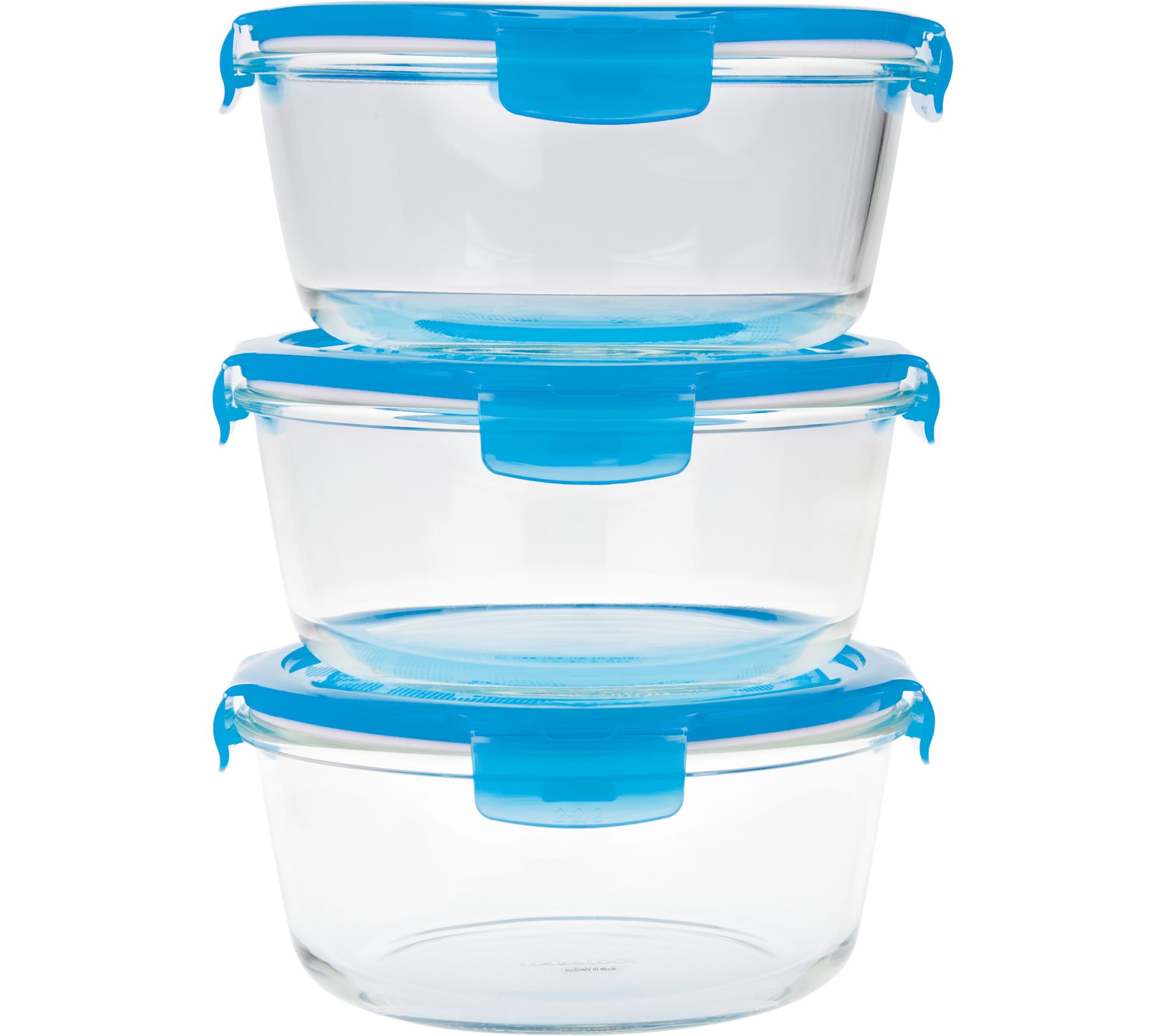 BergHOFF Leo Glass Food Container 3-Piece Set