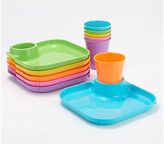 Great Plate 12-Piece Square Food and Beverage Serving Set