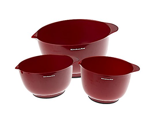 KitchenAid Set of 3 Non-Slip Mixing Bowls 