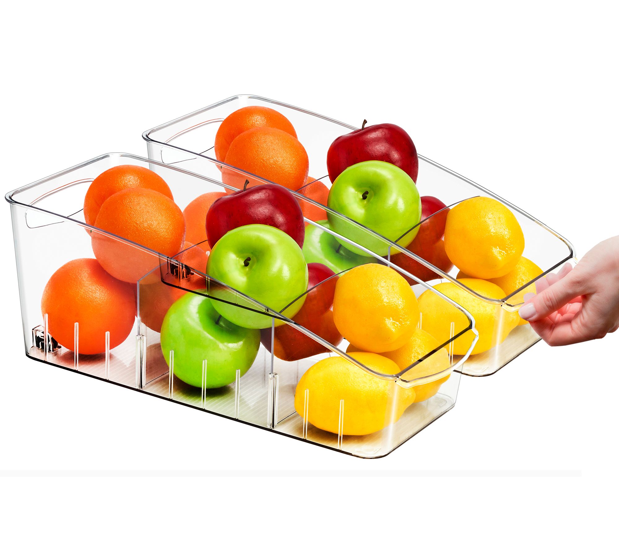 Sorbus S/(2) 14" Small Clear Organizing Bins on Wheels