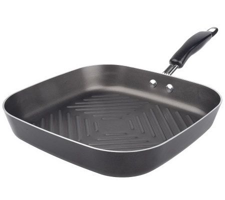  NutriChef Nonstick Cast Iron Grill Pan - 11-Inch