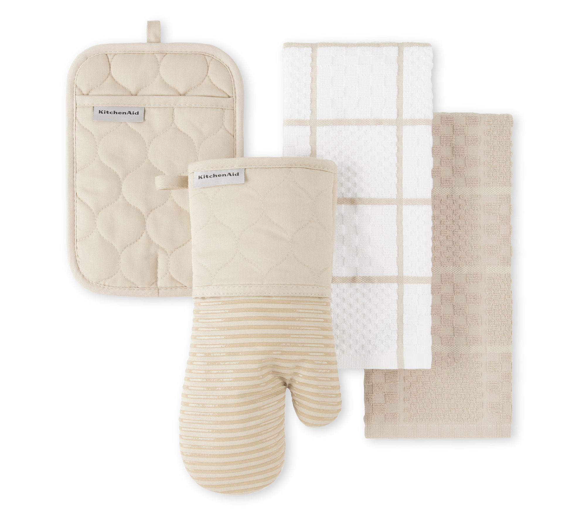 KitchenAid Quilted Cotton Terry Cloth 4-Piece Set