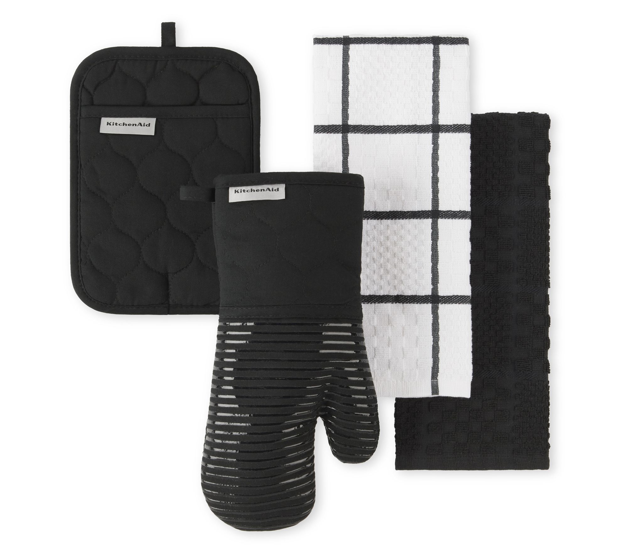 KitchenAid Quilted Cotton Terry Cloth 4-Piece Set