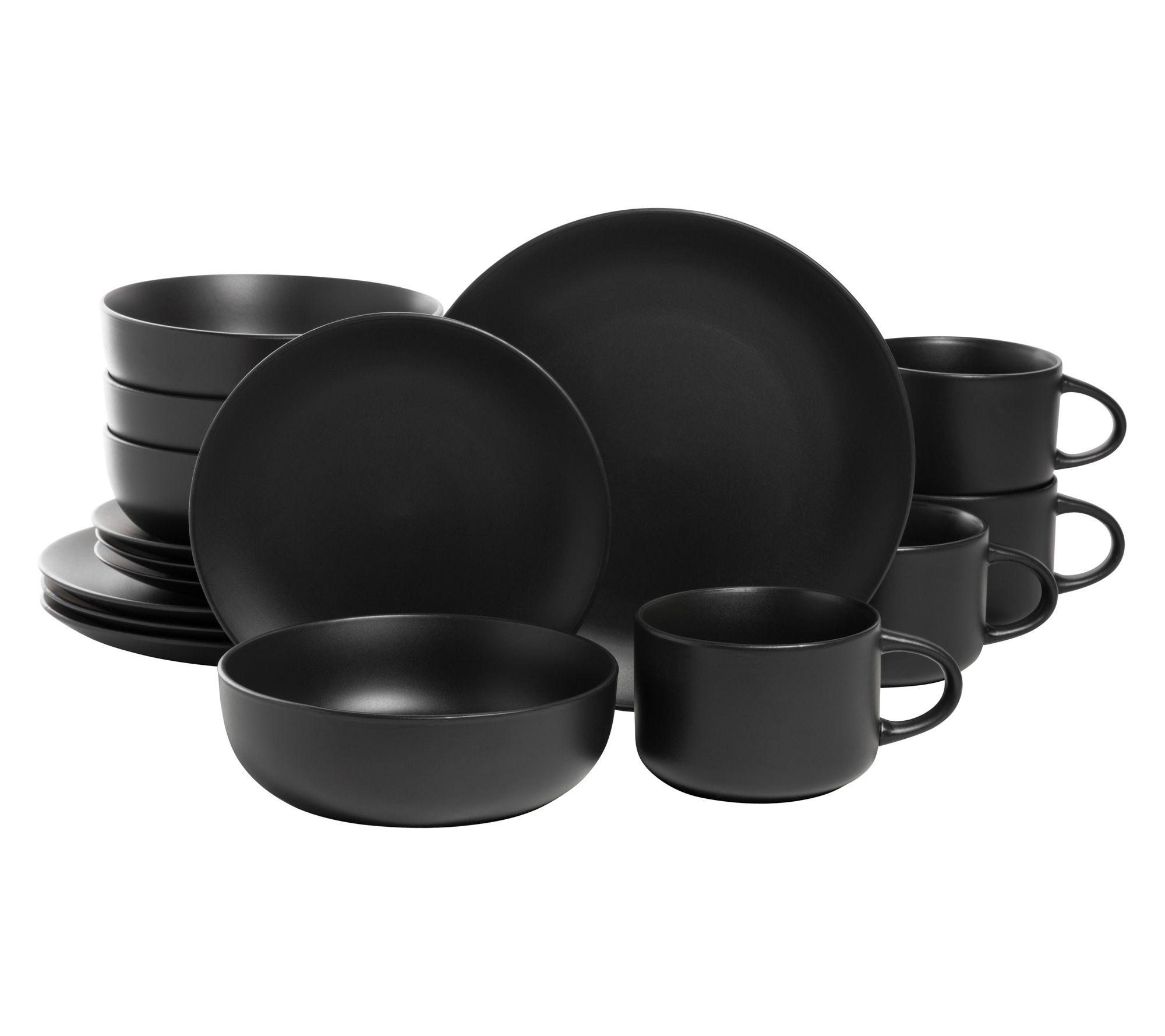 10 Strawberry Street 16 pc Wazee Matte Dinnerwae Set