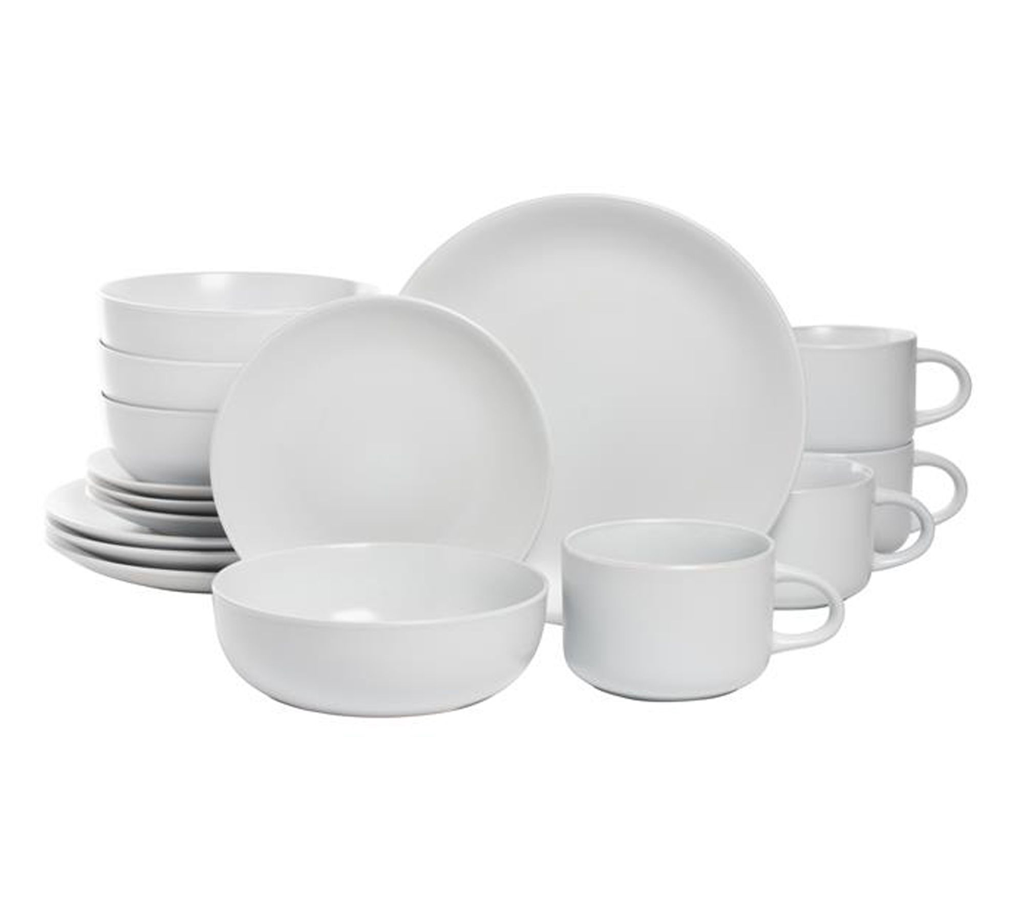 10 Strawberry Street 16 pc Wazee Matte Dinnerwae Set