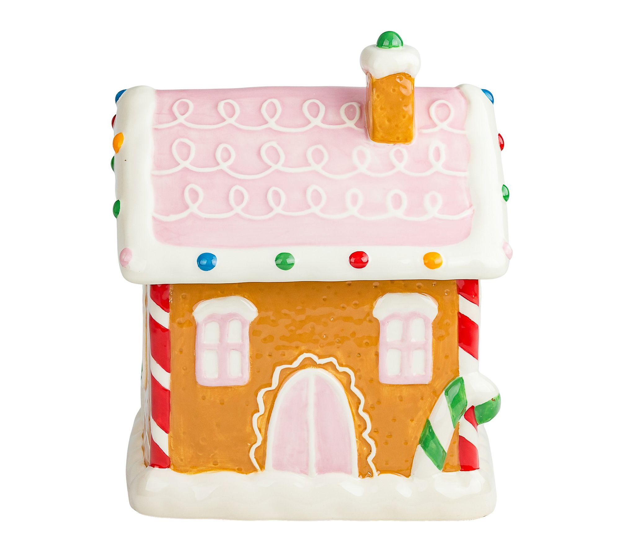 10 Strawberry Street Gingerbread Cottage Canister