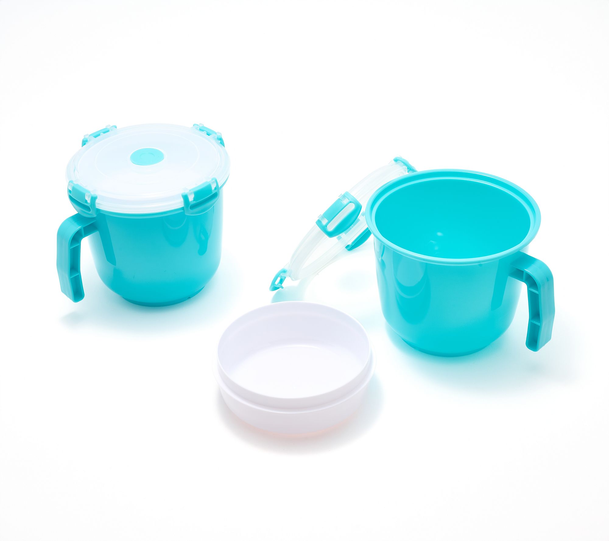 Prepology Set of 2 Microwave Mugs w/ Vented Lids