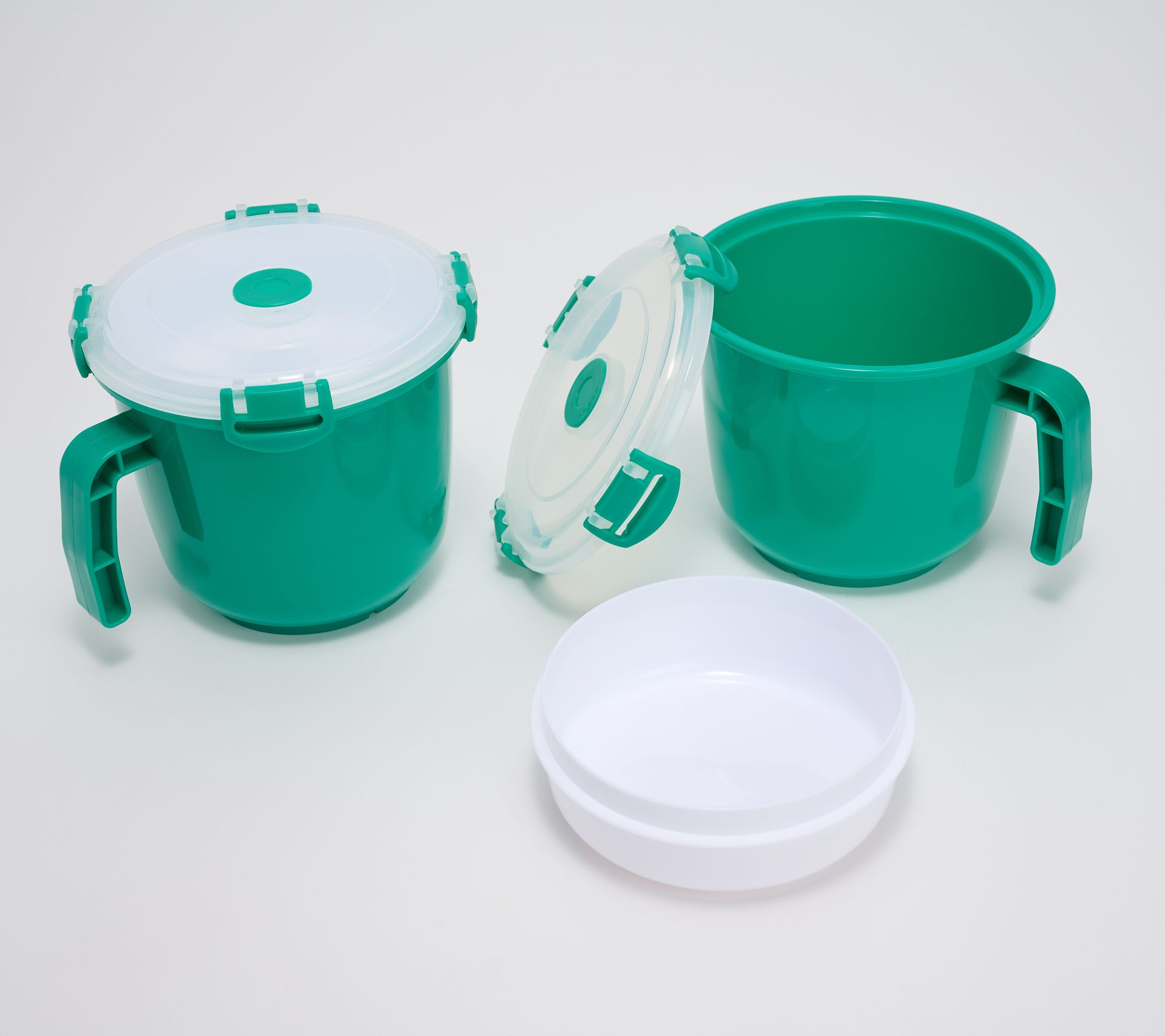 Prepology Set of 2 Microwave Mugs w/ Vented Lids