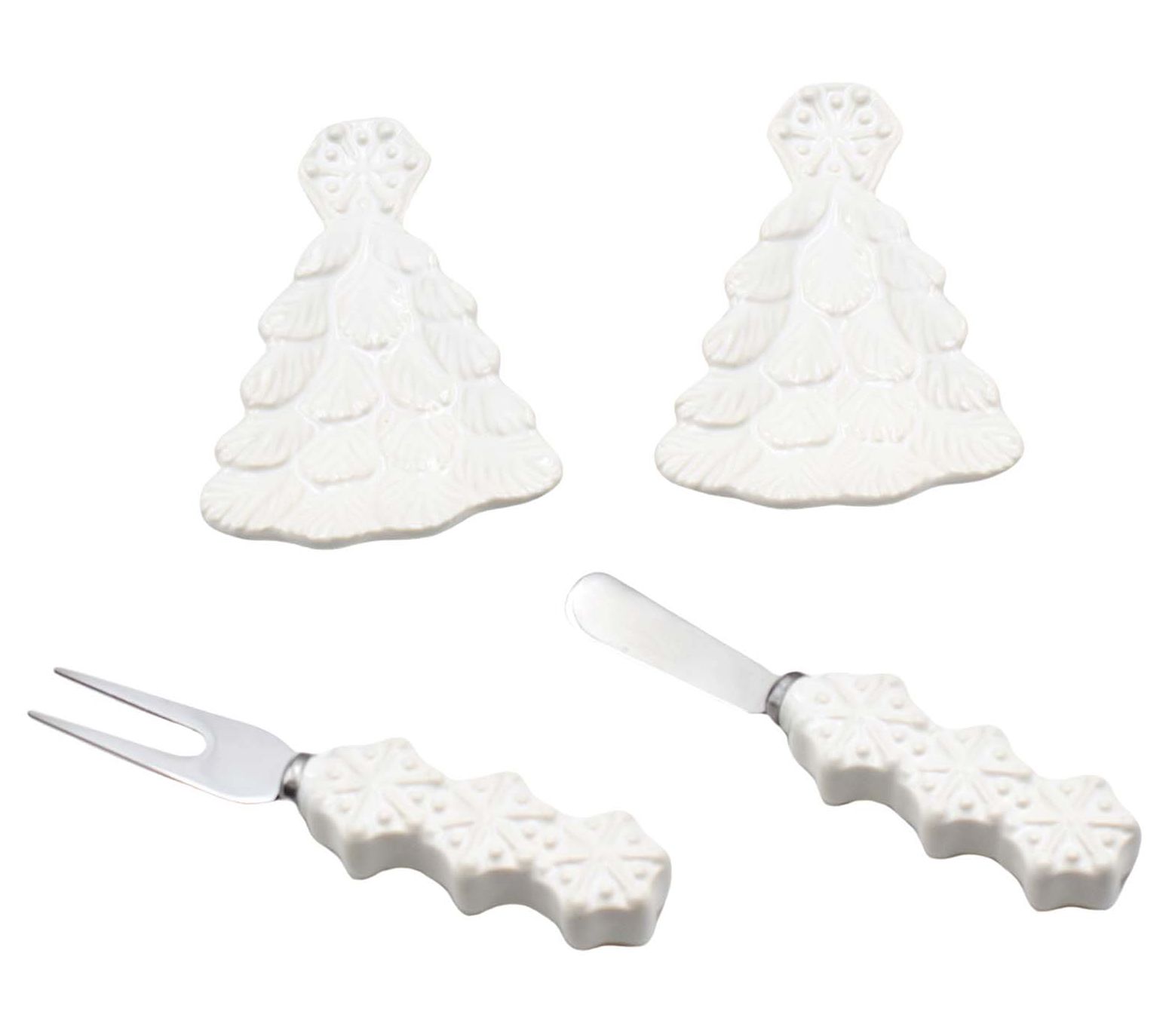 "As Is" Temp-tations Seasonal Set of (2) 5" Dishes with Servers