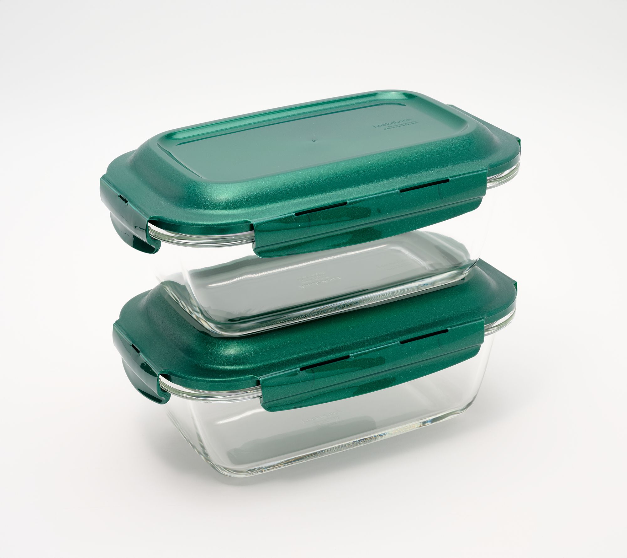 LocknLock Set of 2 Glass Loaves w/ Locking Lids | QVC