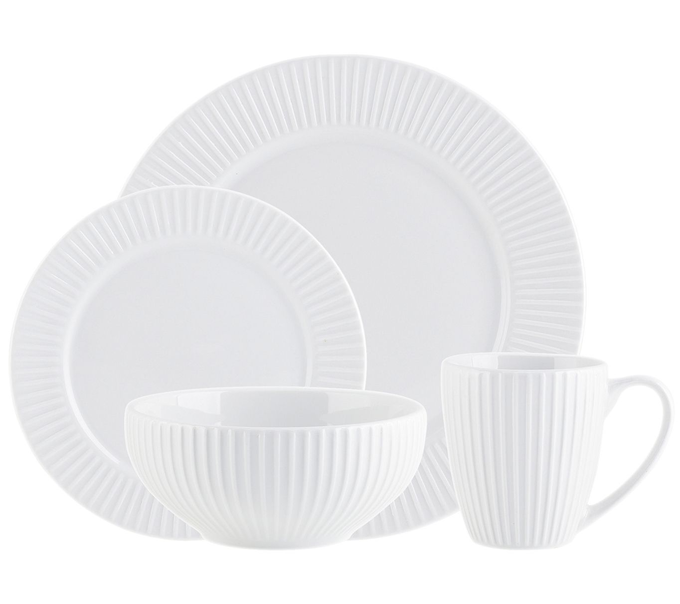 Godinger Inventure Plain 16 Piece Dinnerware Se