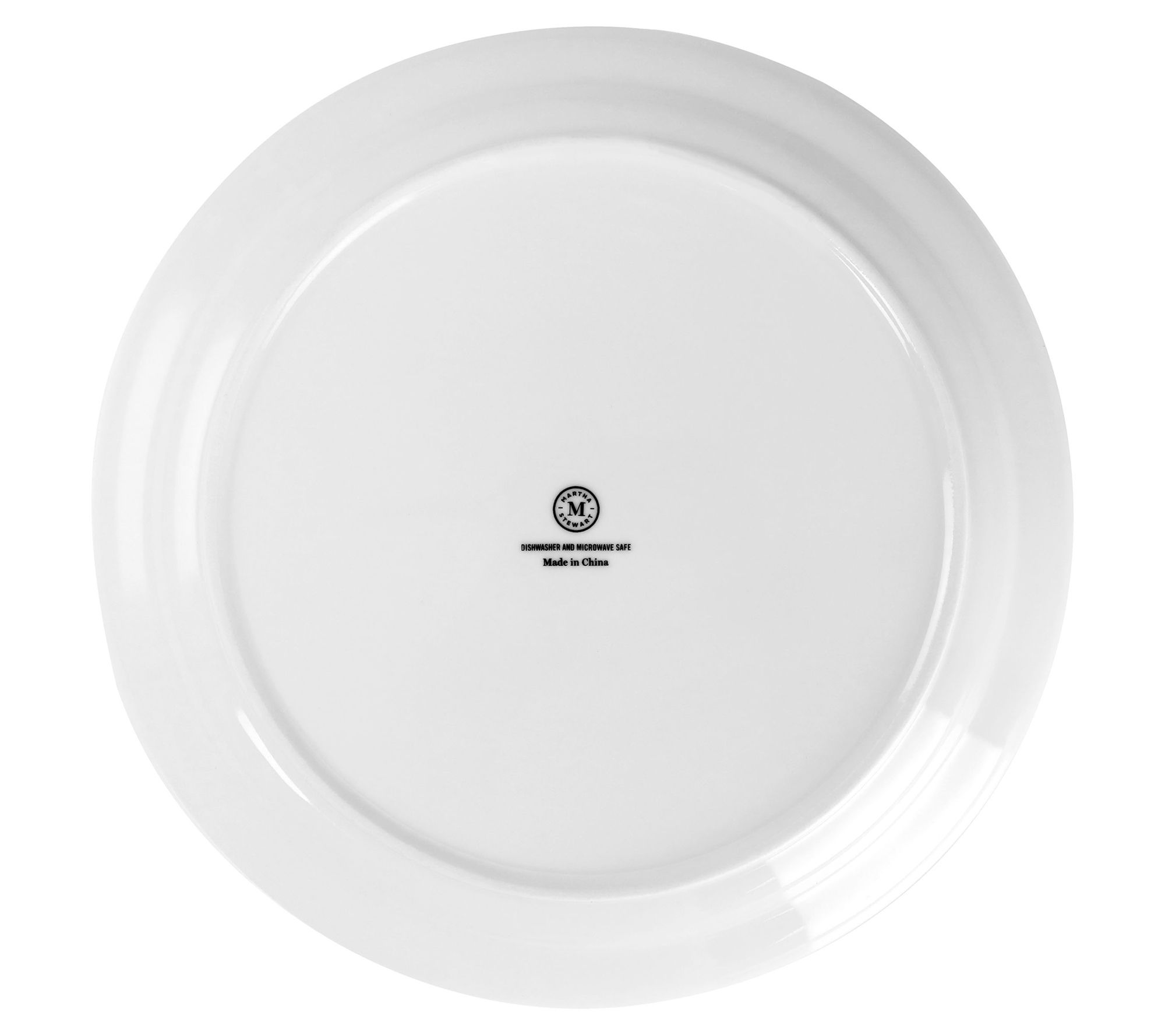 Martha Stewart Set of (6) 10.8 inch Fine Ceramic Dinner Plates