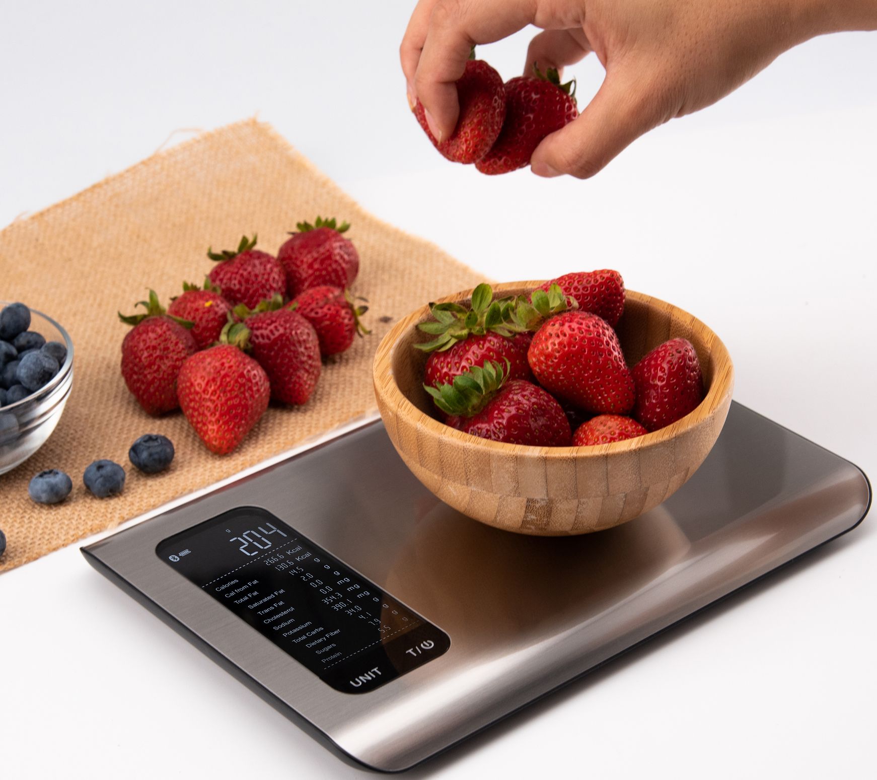 SHARPER IMAGE Smart Digital Kitchen Food Scale with Nutritional