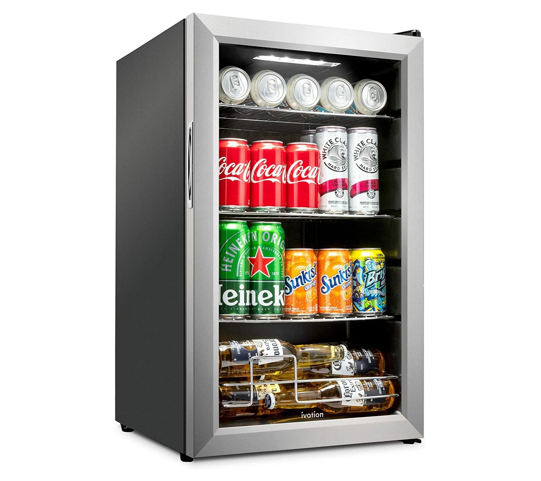 Ivation 101 Can Stainless Steel Mini Refrigerator 9947