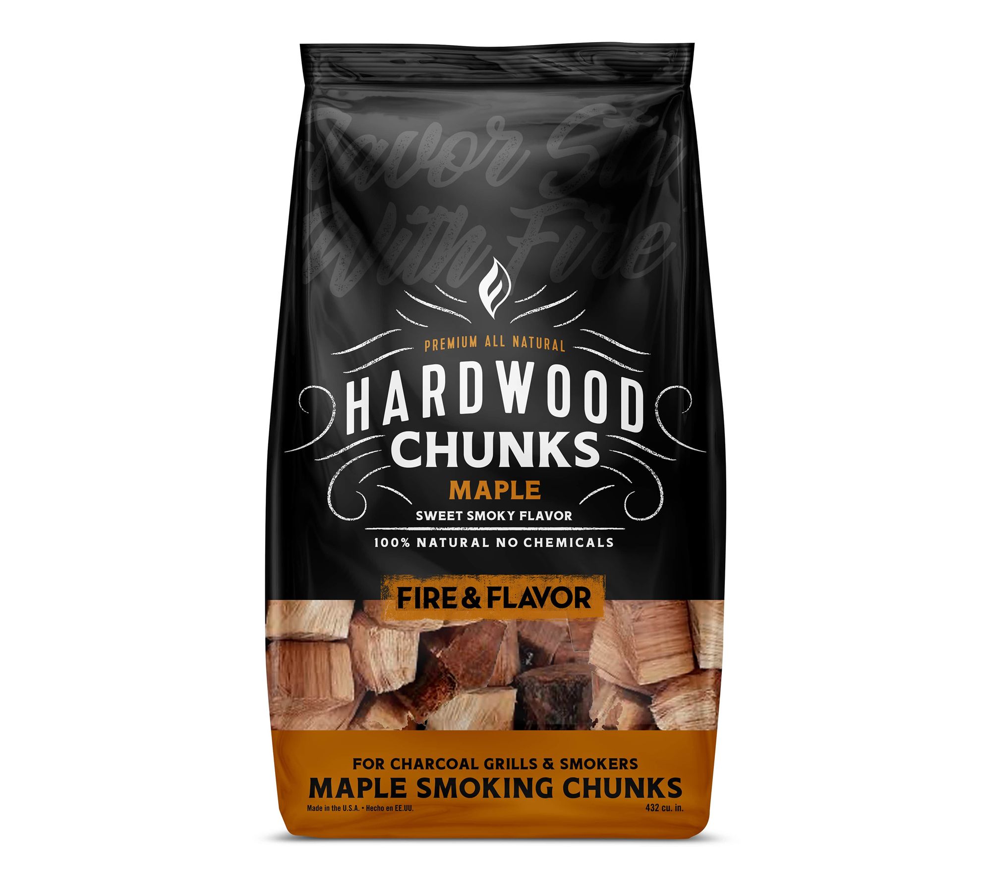 Fire & Flavor 4-lb Maple Natural Smoking Wood Chunks