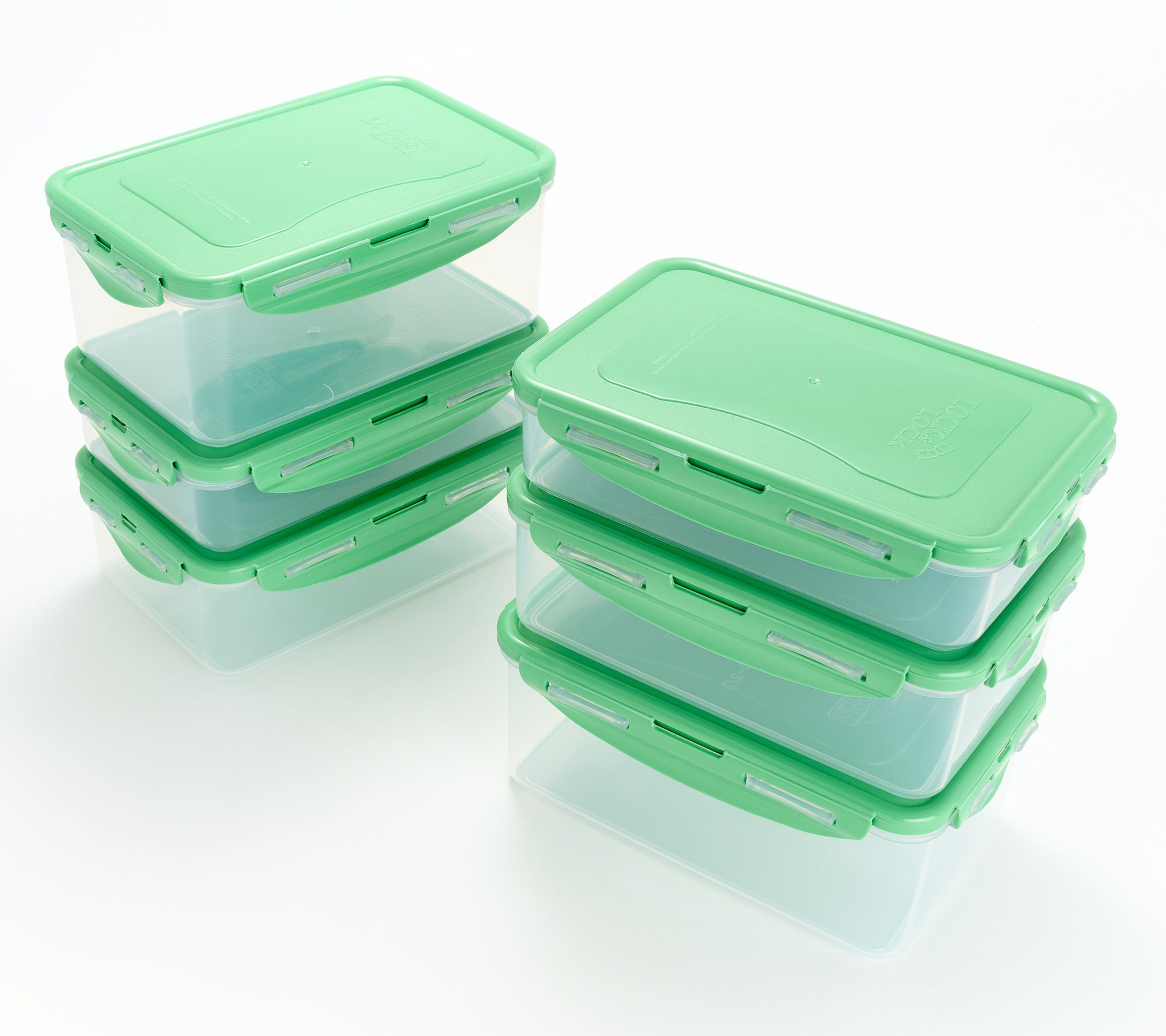 LocknLock 6-Piece Stackable Rectangle Storage