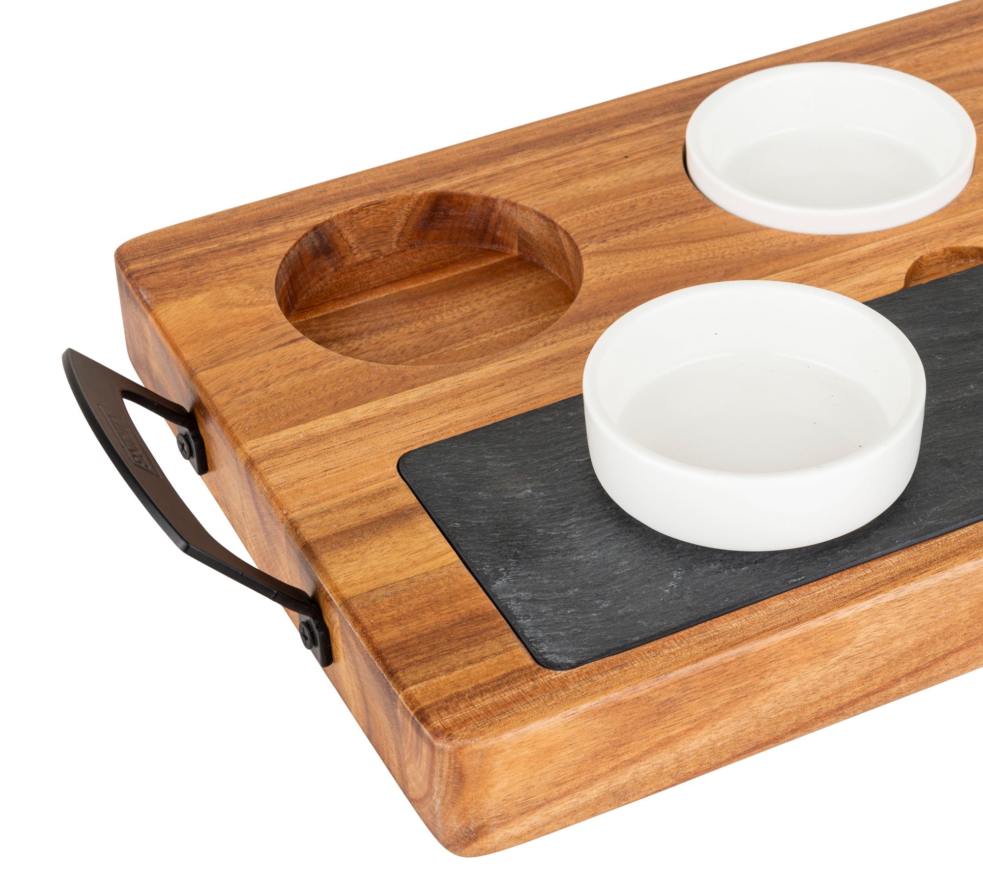 Viking Acacia 2-Piece Paddle and Cutting Board Serving Set