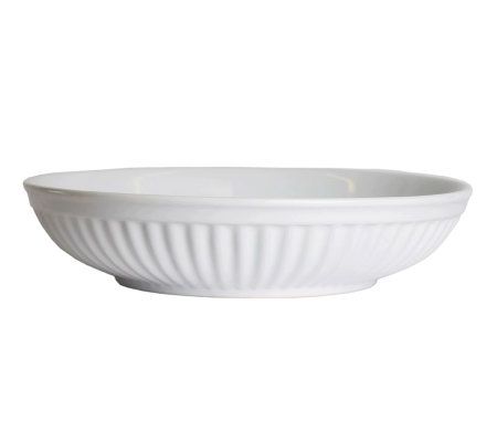 Reco Large White Pasta Serving Bowl - QVC.com