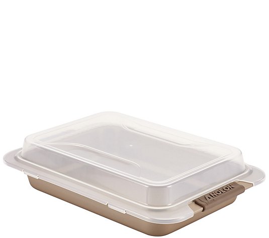 Anolon Advanced Bronze Bakeware 9" x 13" Covered Cake Pan