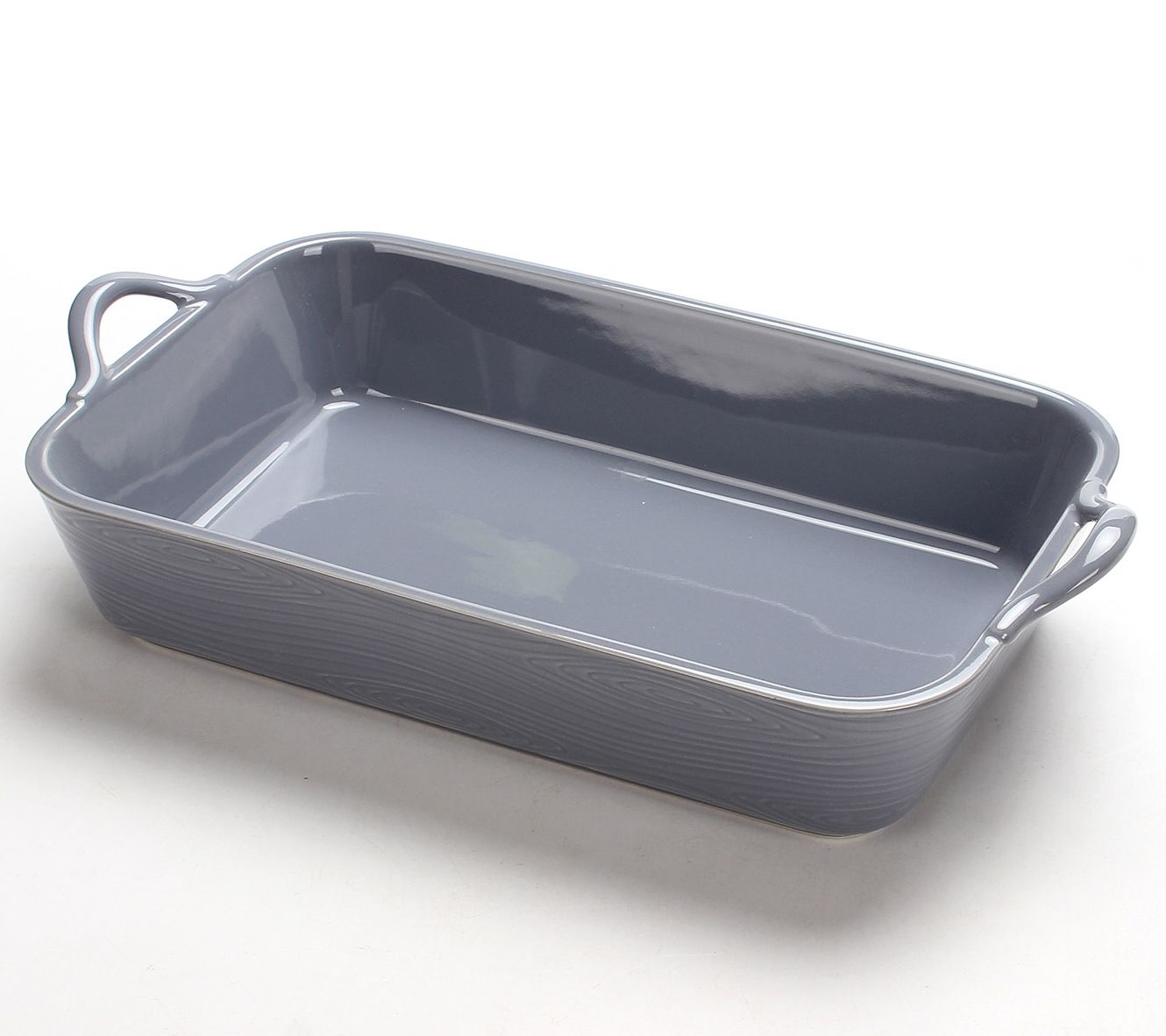 "As Is" Temp-tations Woodland 11"x7" Baker w/ Strap Handles