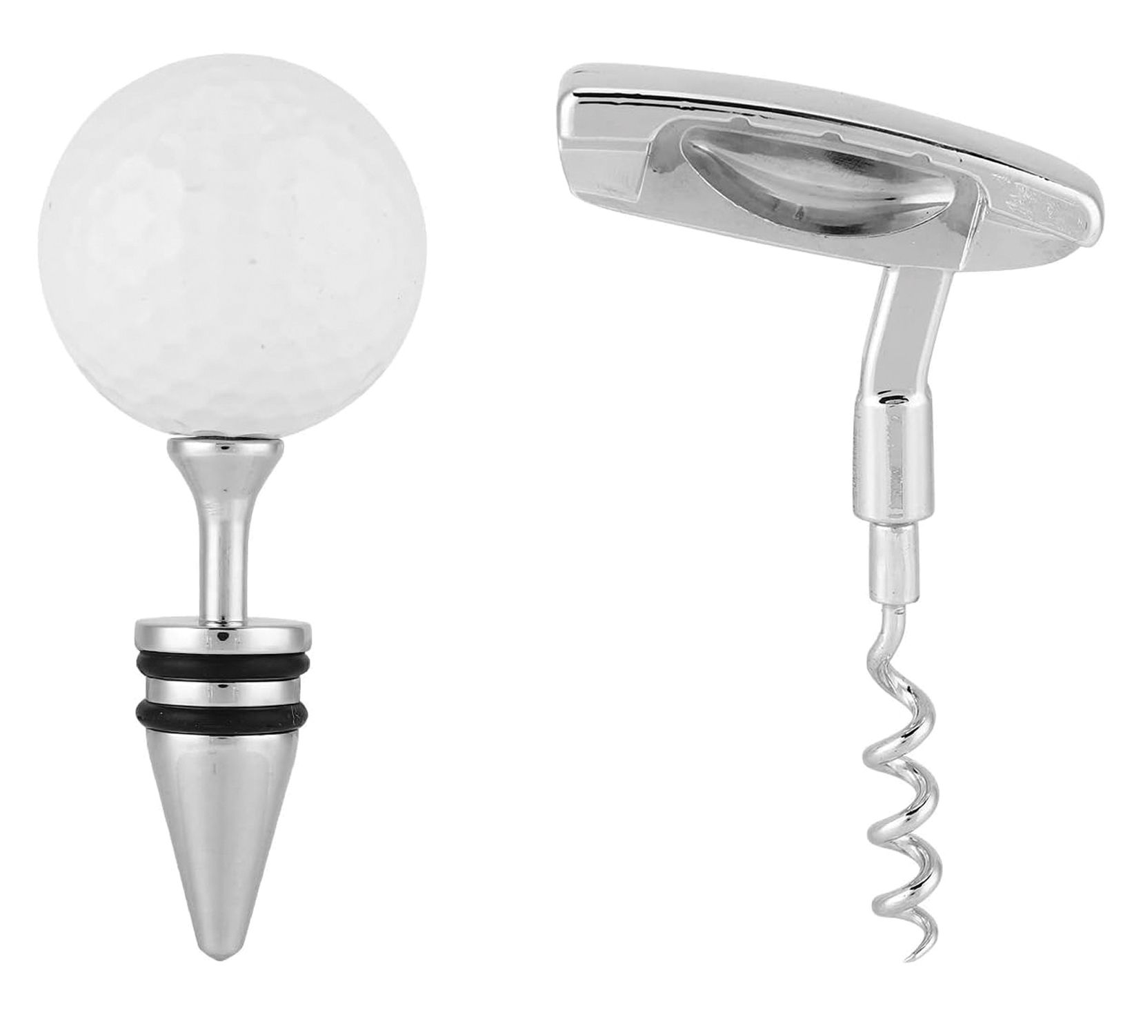 Outset Golf Wine Opener and Stopper Set