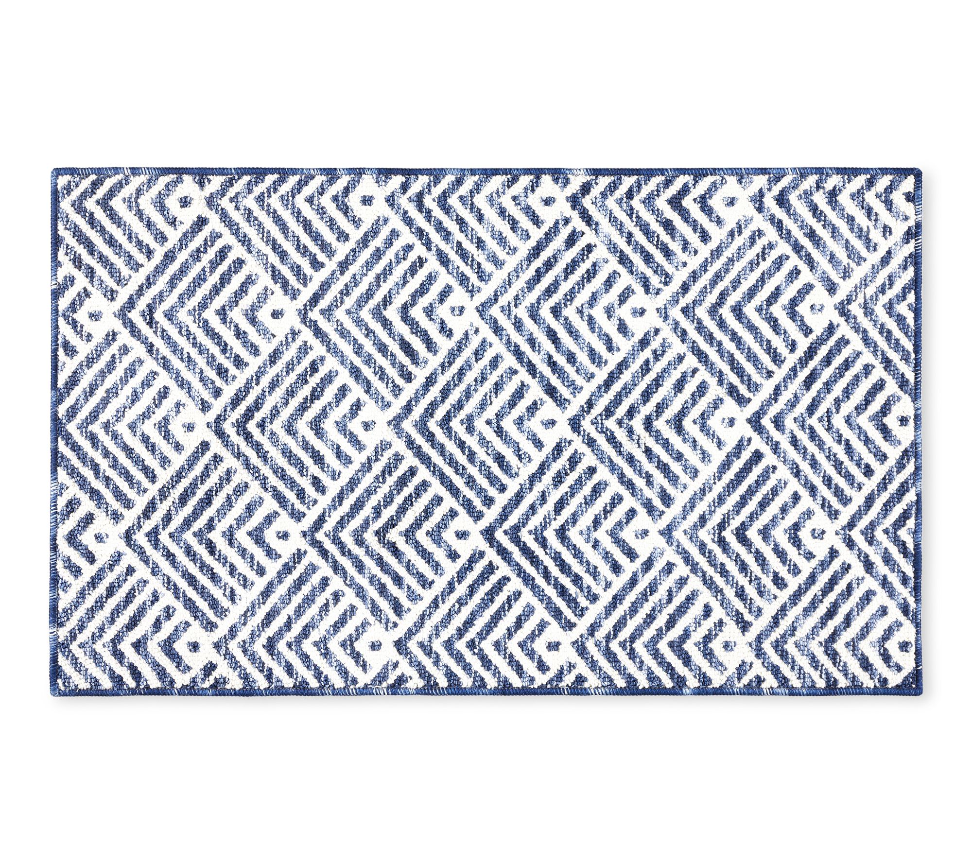 TCLI Walker Modern Stripe Washable 24"x40" Kitchen Mat