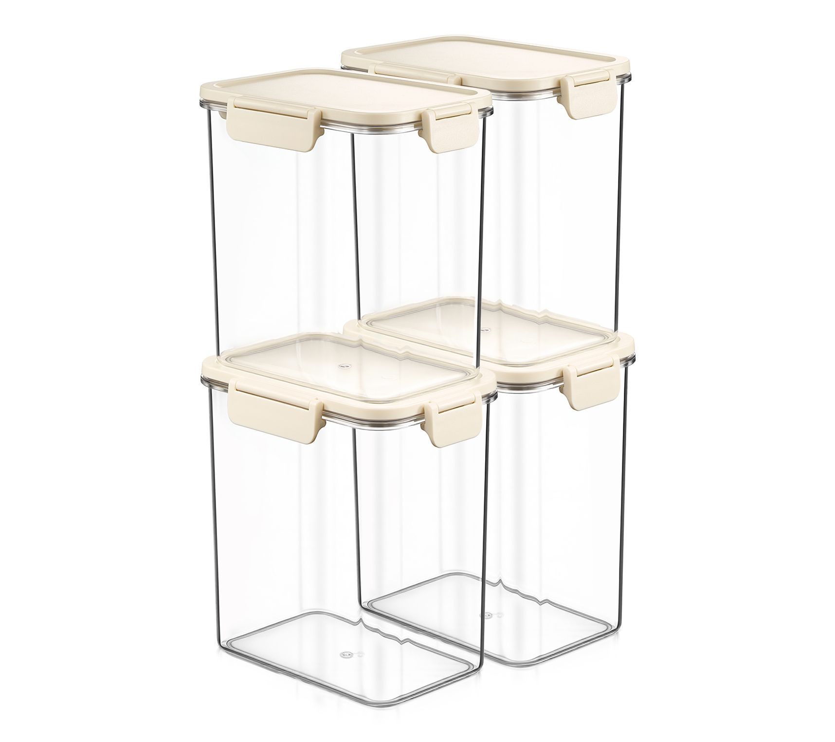 Sorbus Airtight Plastic Food Container, MediumRectangle-4 Pk