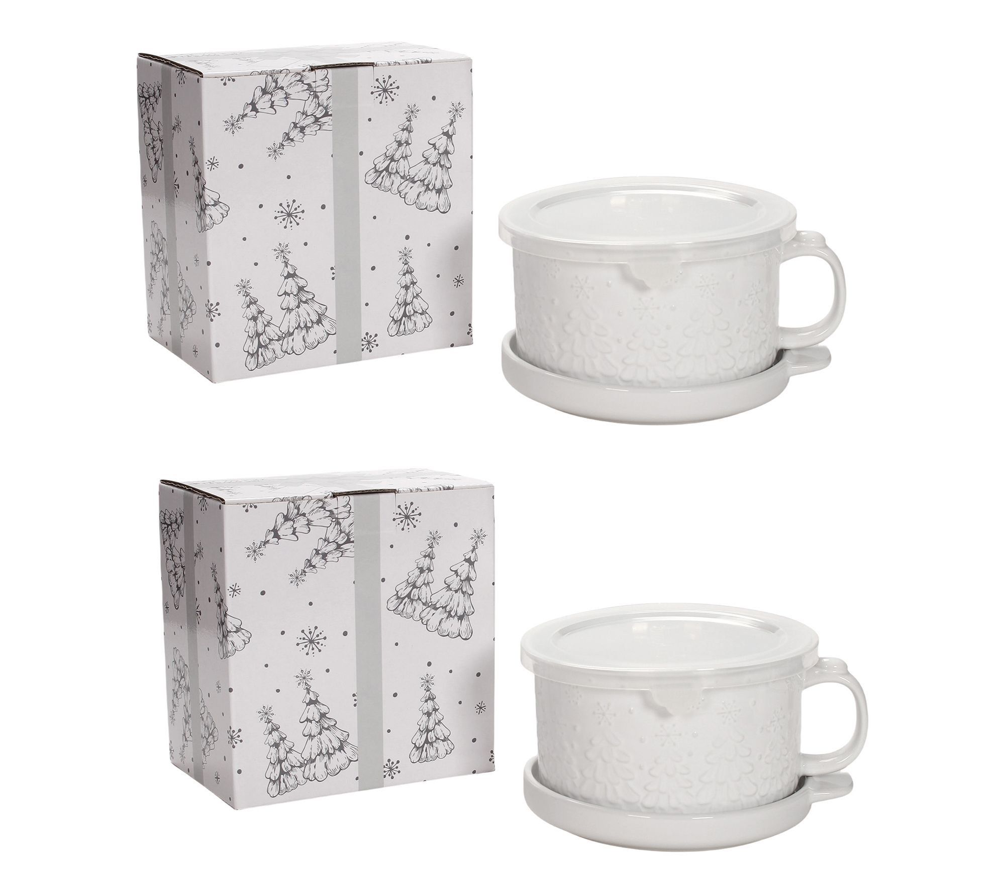 Temp-tations Set of 2 25oz Meal Mugs w/Lid-Its