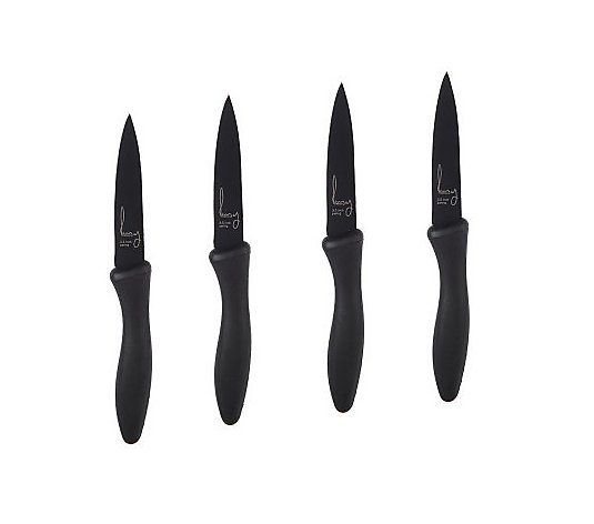 Gordon Ramsay Set of 4 Nonstick 3.5 Paring Knives w/ Blade Guards