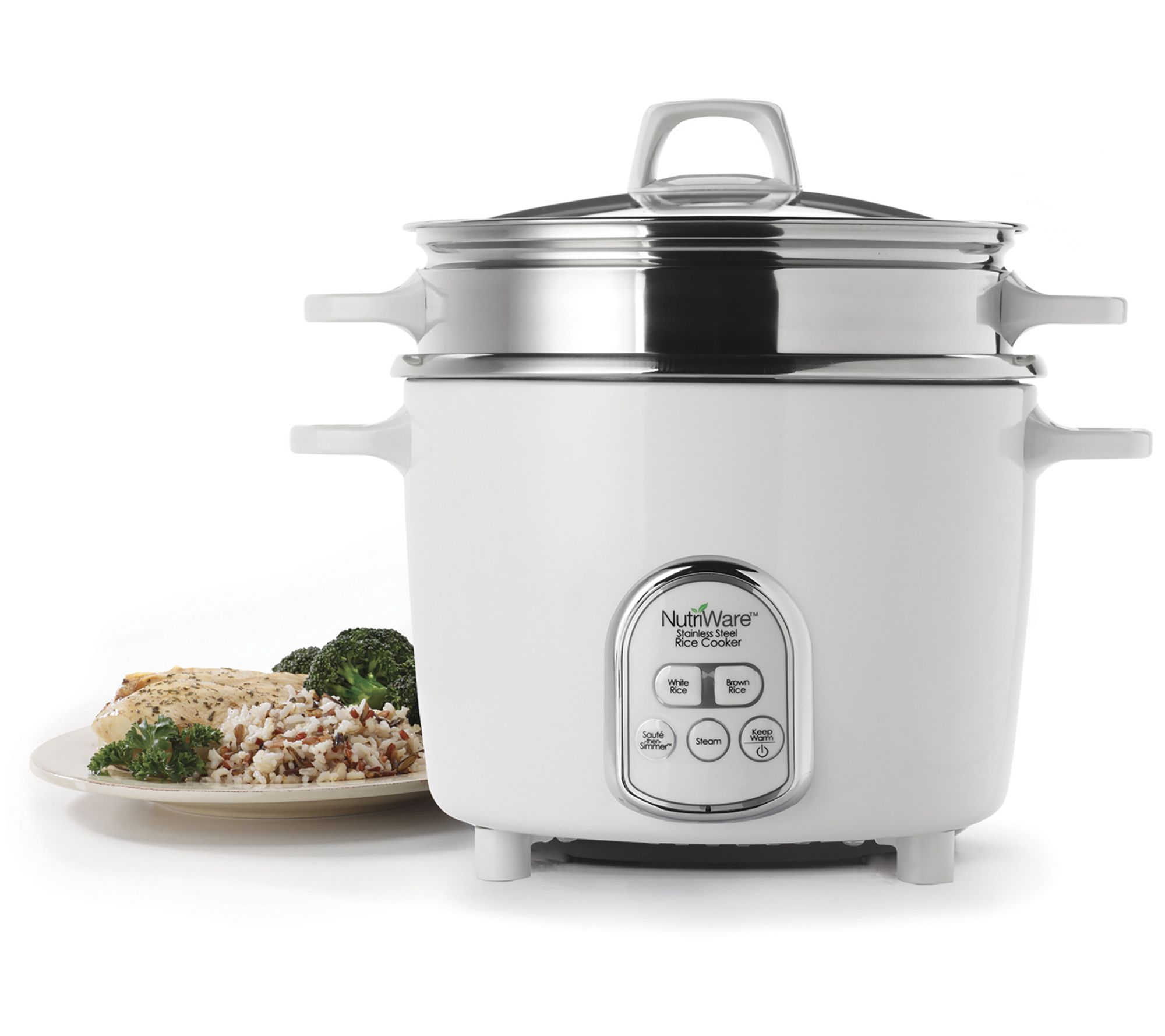 Aroma NutriWare Rice Cooker & Food Steamer - QVC.com