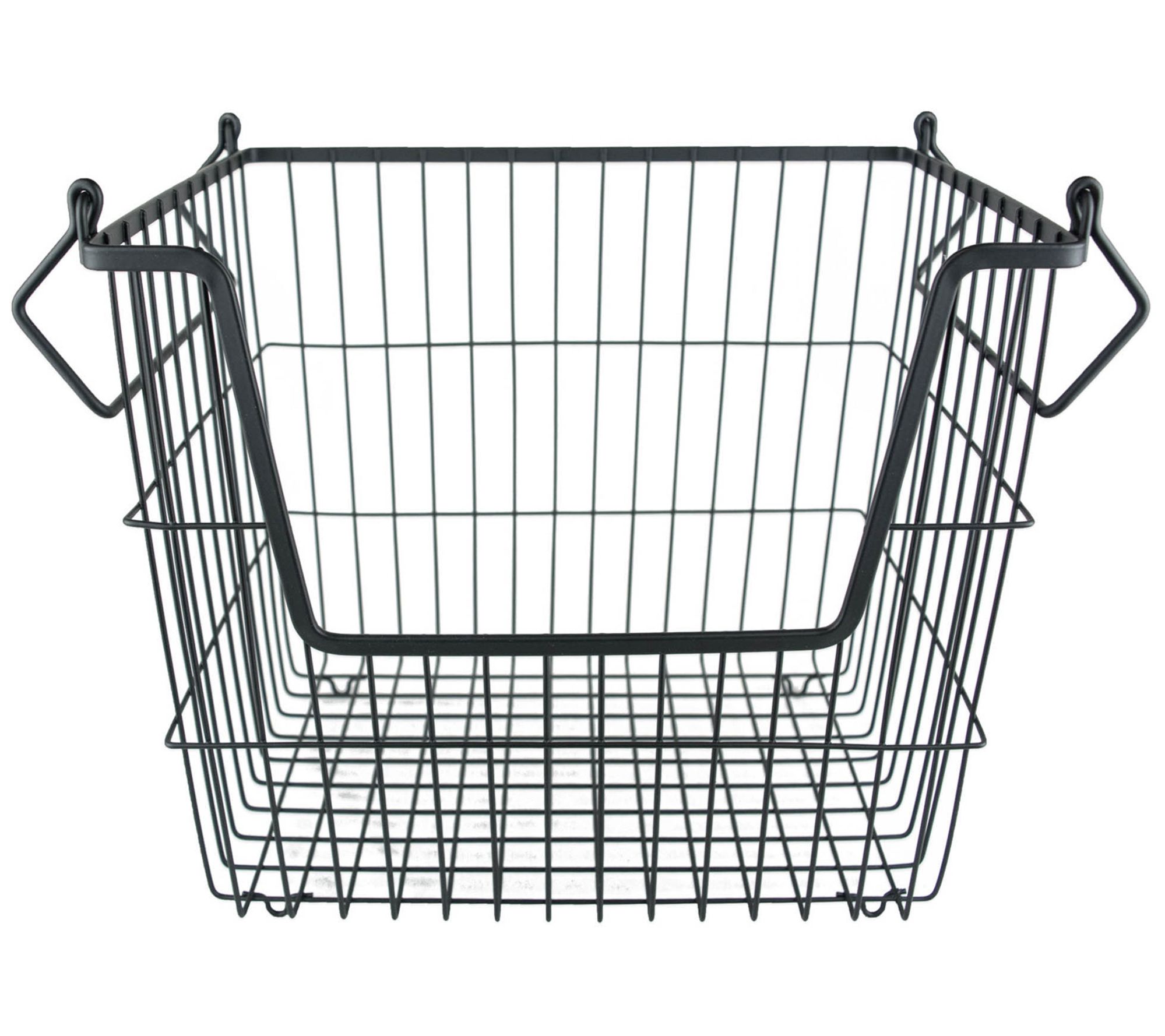 Design Imports Stackable Rectangular Metal Bin- Large