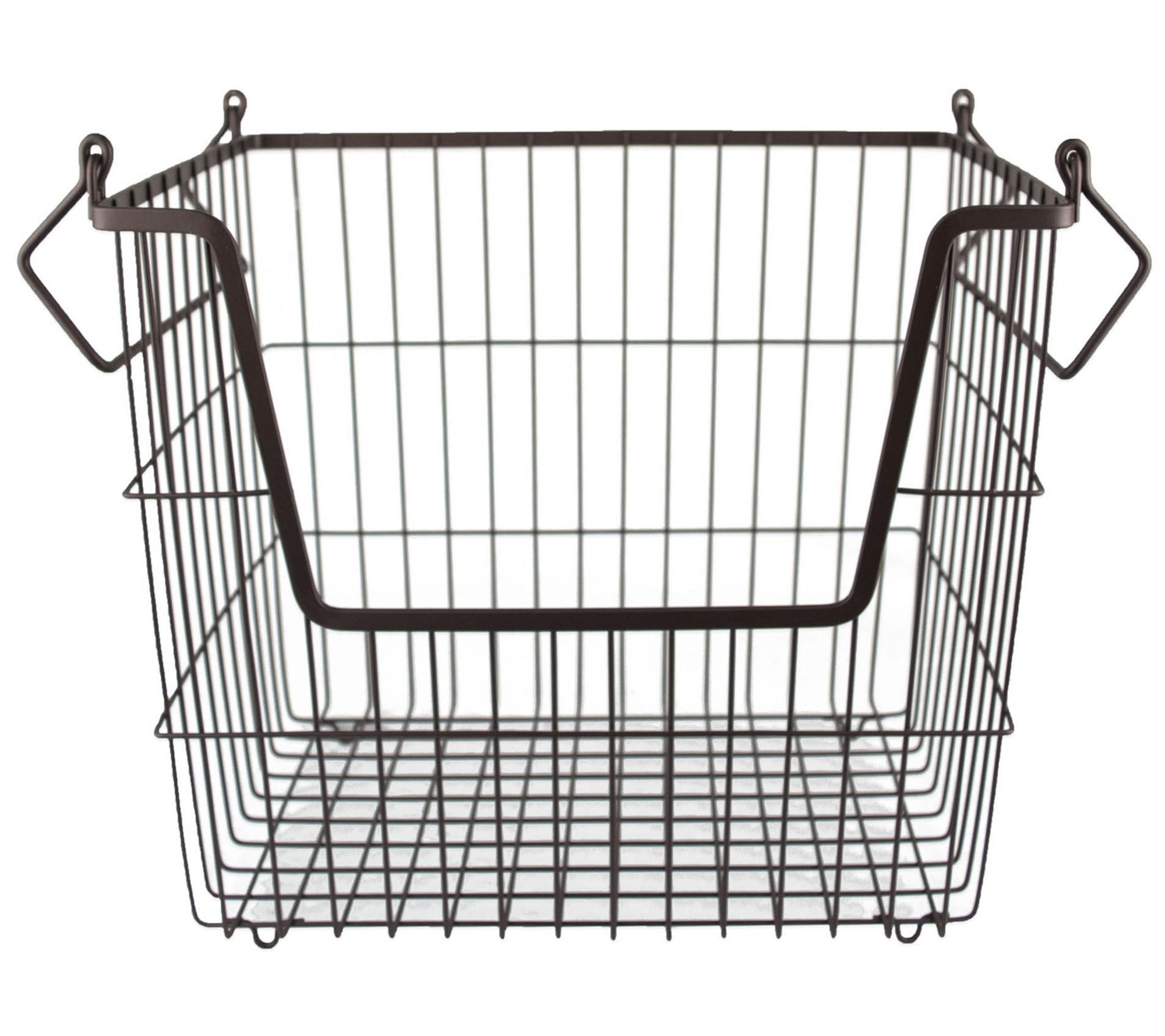 Design Imports Stackable Rectangular Metal BinLarge