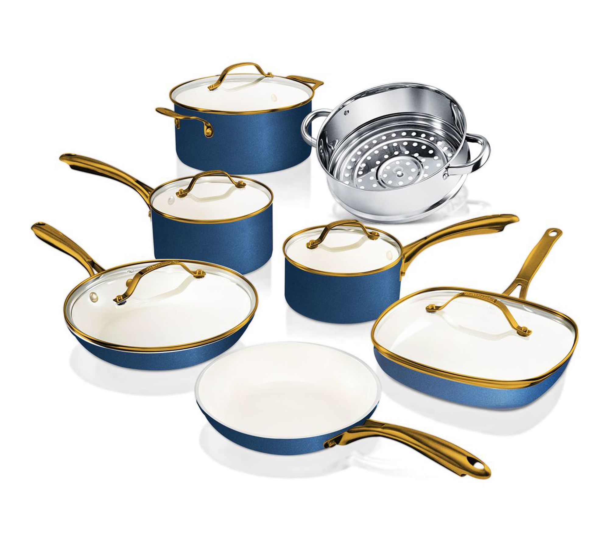 Gotham Steel 12-pc Ceramic Nonstick Cookware Set