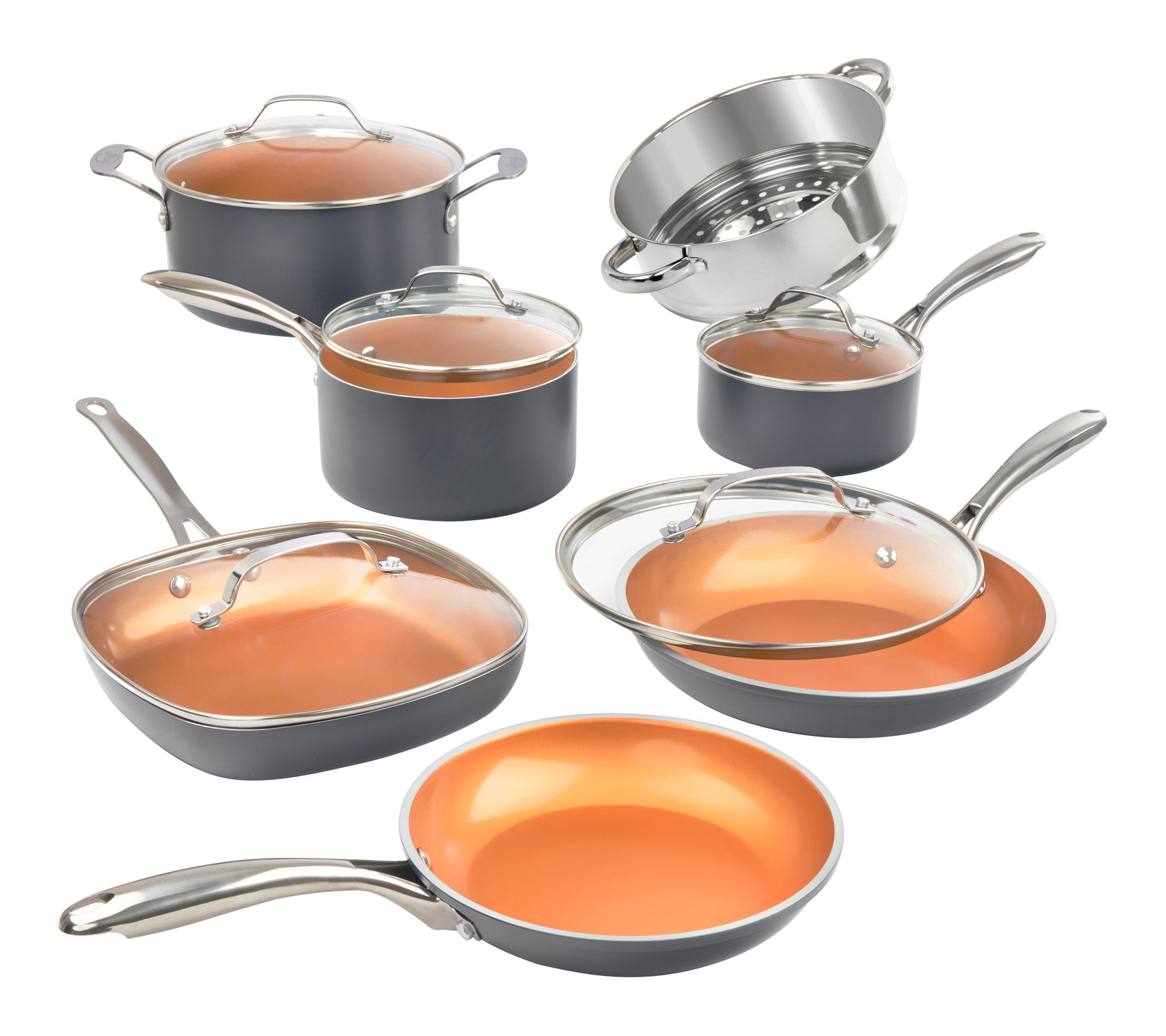 Gotham Steel 12-pc Ceramic Nonstick Cookware Set