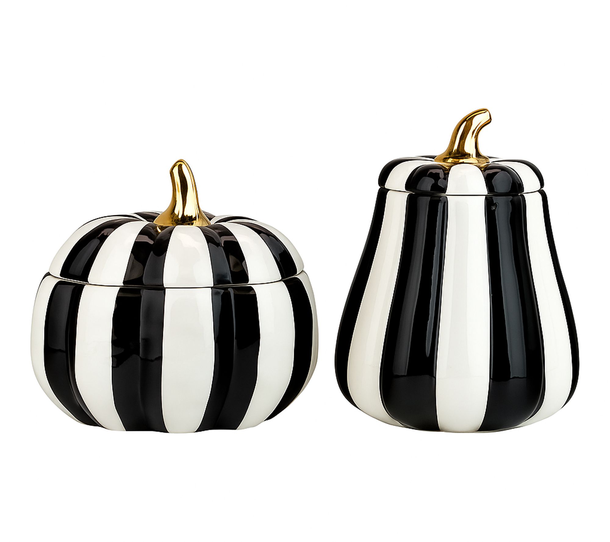 10 Strawberry Street Striped Graduated Gourd Canister Set