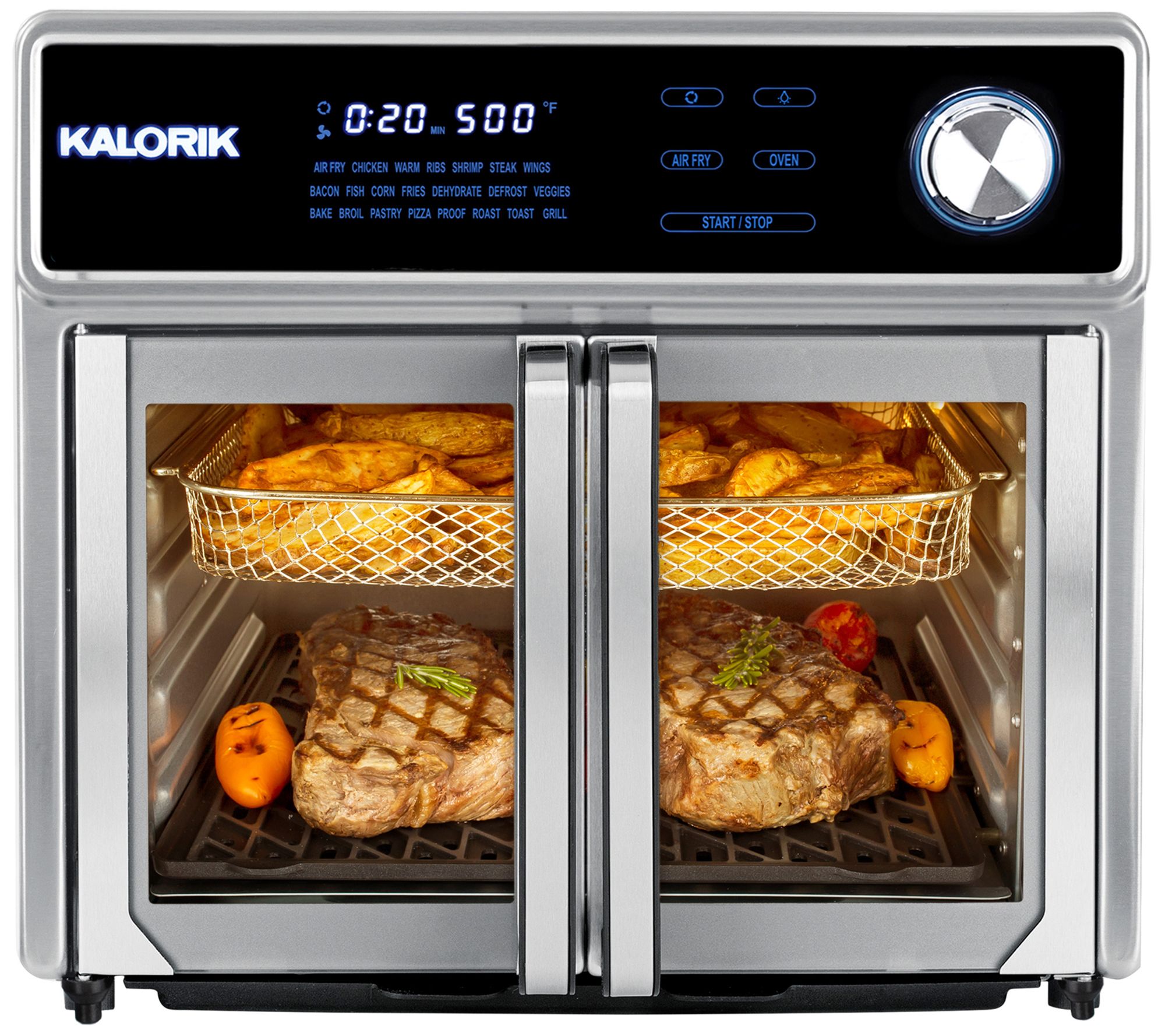 Kalorik Maxx Stainless Steel Digital Air Fryer - Shop Cookers