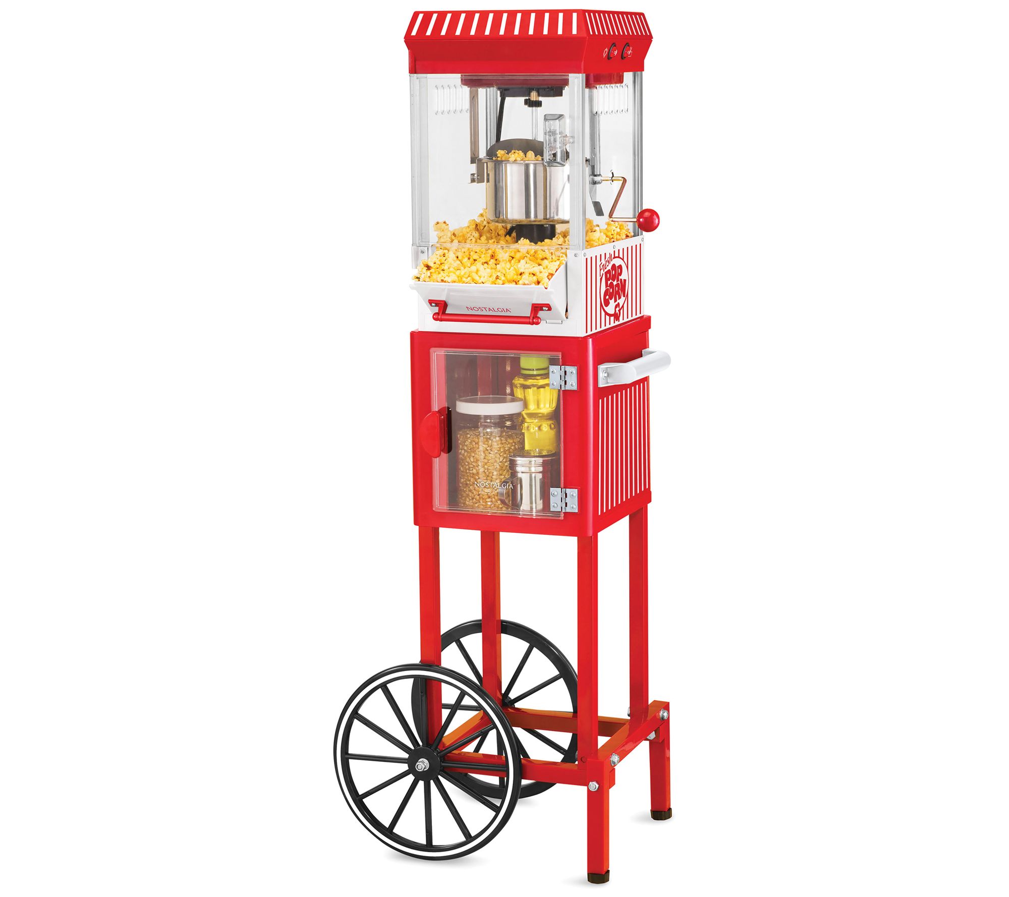 Nostalgia Electrics Nostalgia Popcorn Maker Professional Cart, Kettle Makes  Up to 32 Cups With Candy Dispenser & Reviews