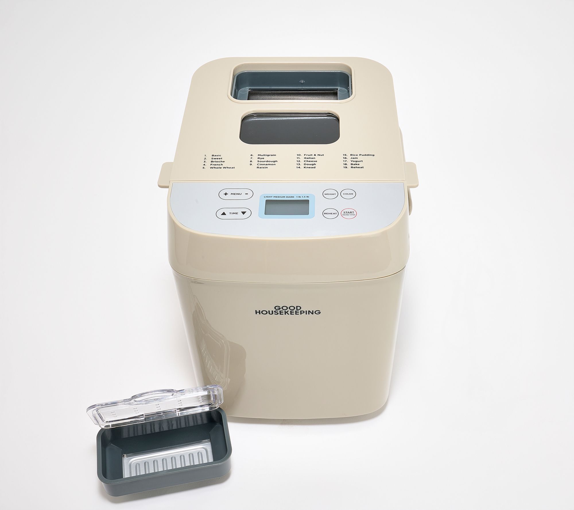 Good Housekeeping Multi-Function Bread Maker w/Nut Dispenser