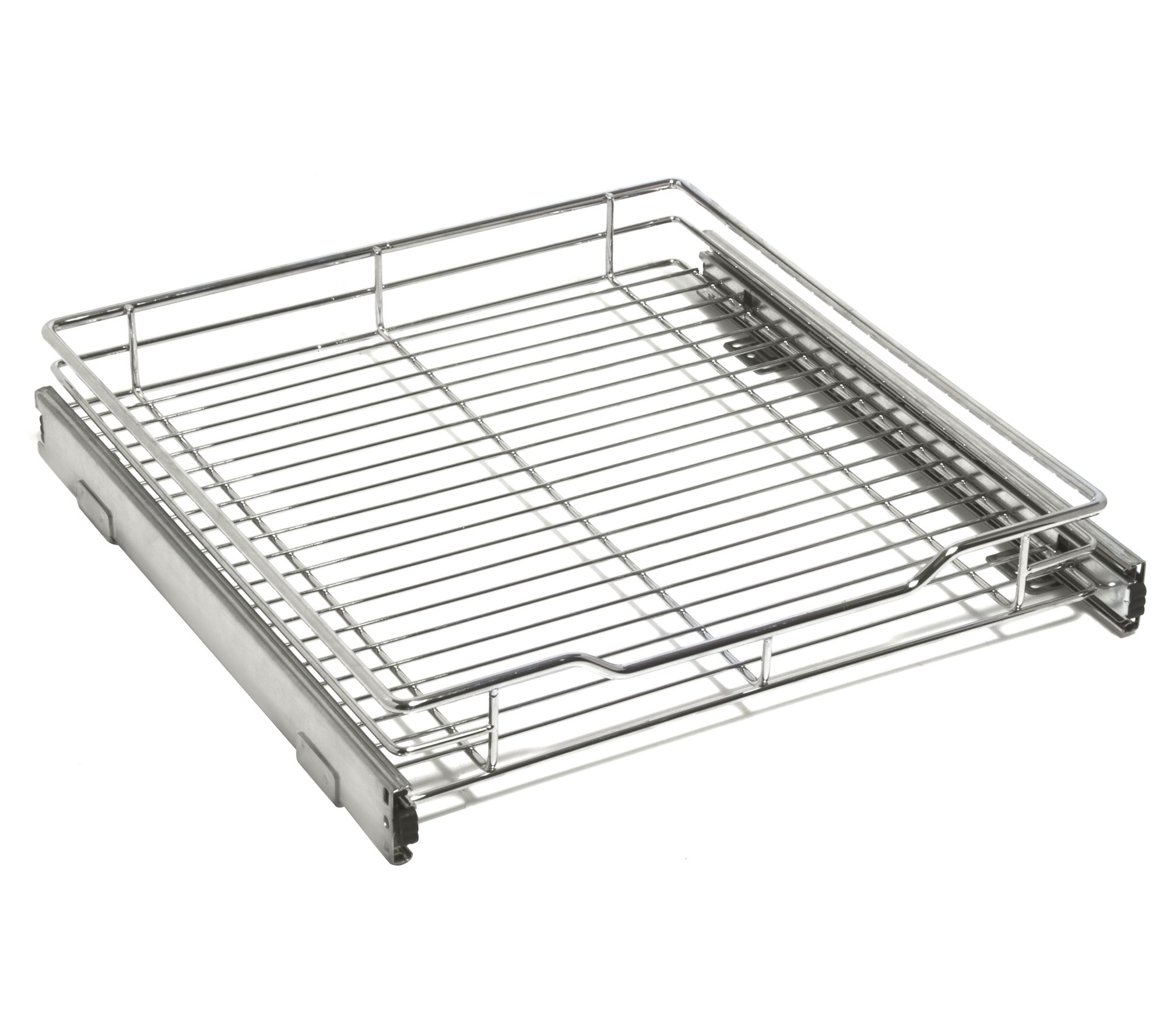 Smart Design Medium Adjustable Pull Out CabinetShelf w/ Handle