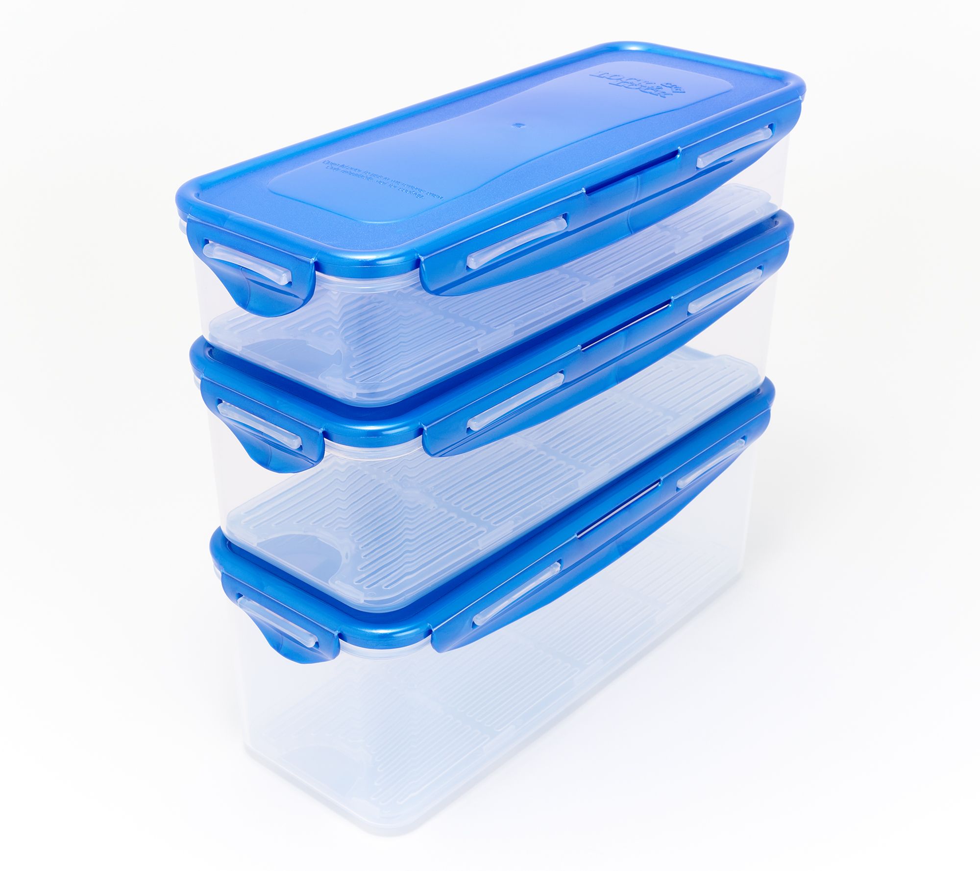 LocknLock 3-Pc Stackable Refrigerator Storage Set w/ Drip Trays