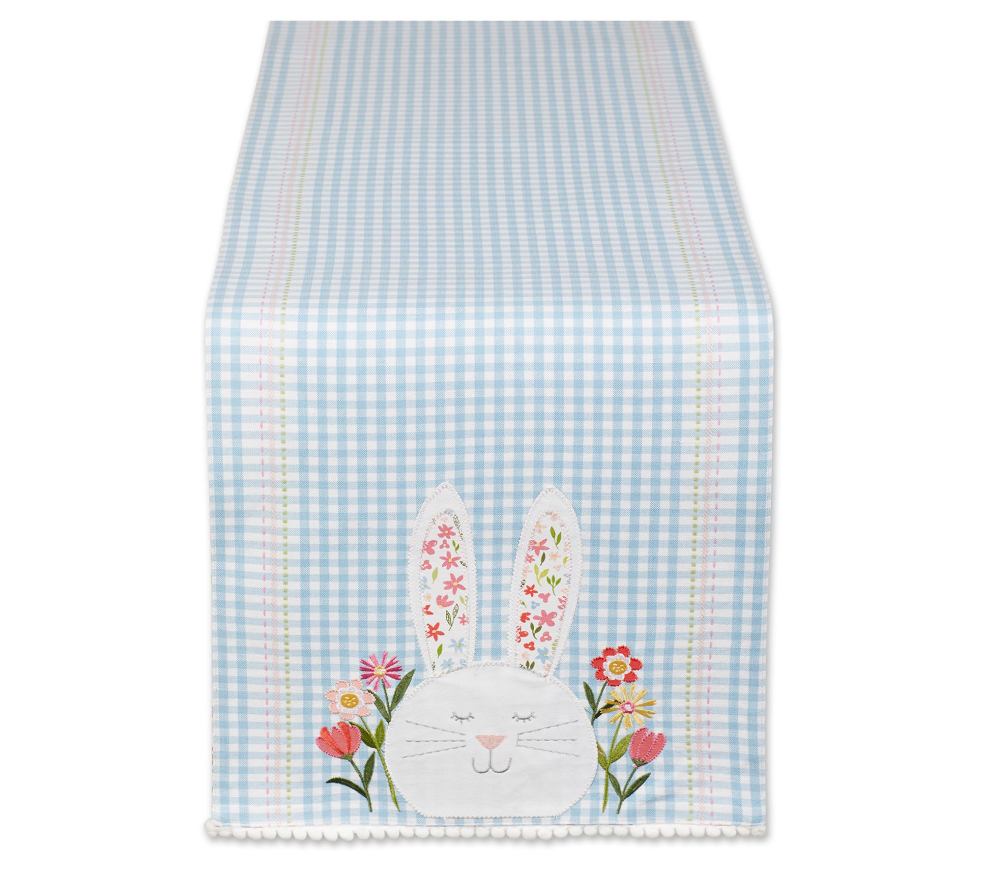Design Imports Happy Bunny Printed Table Runner