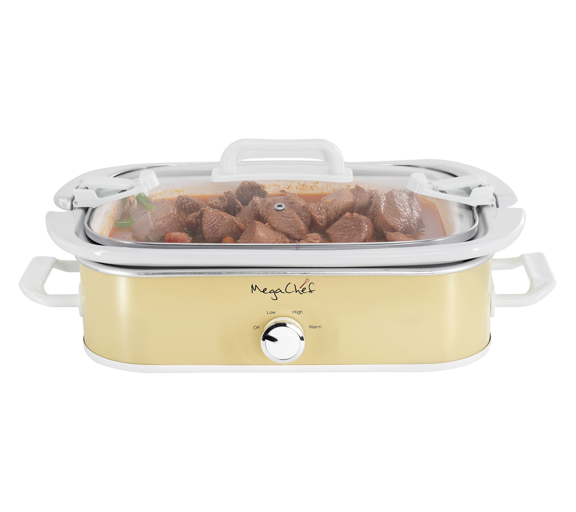 MegaChef 3.5-Quart Casserole Slow Cooker w/ 3 Temp Settings