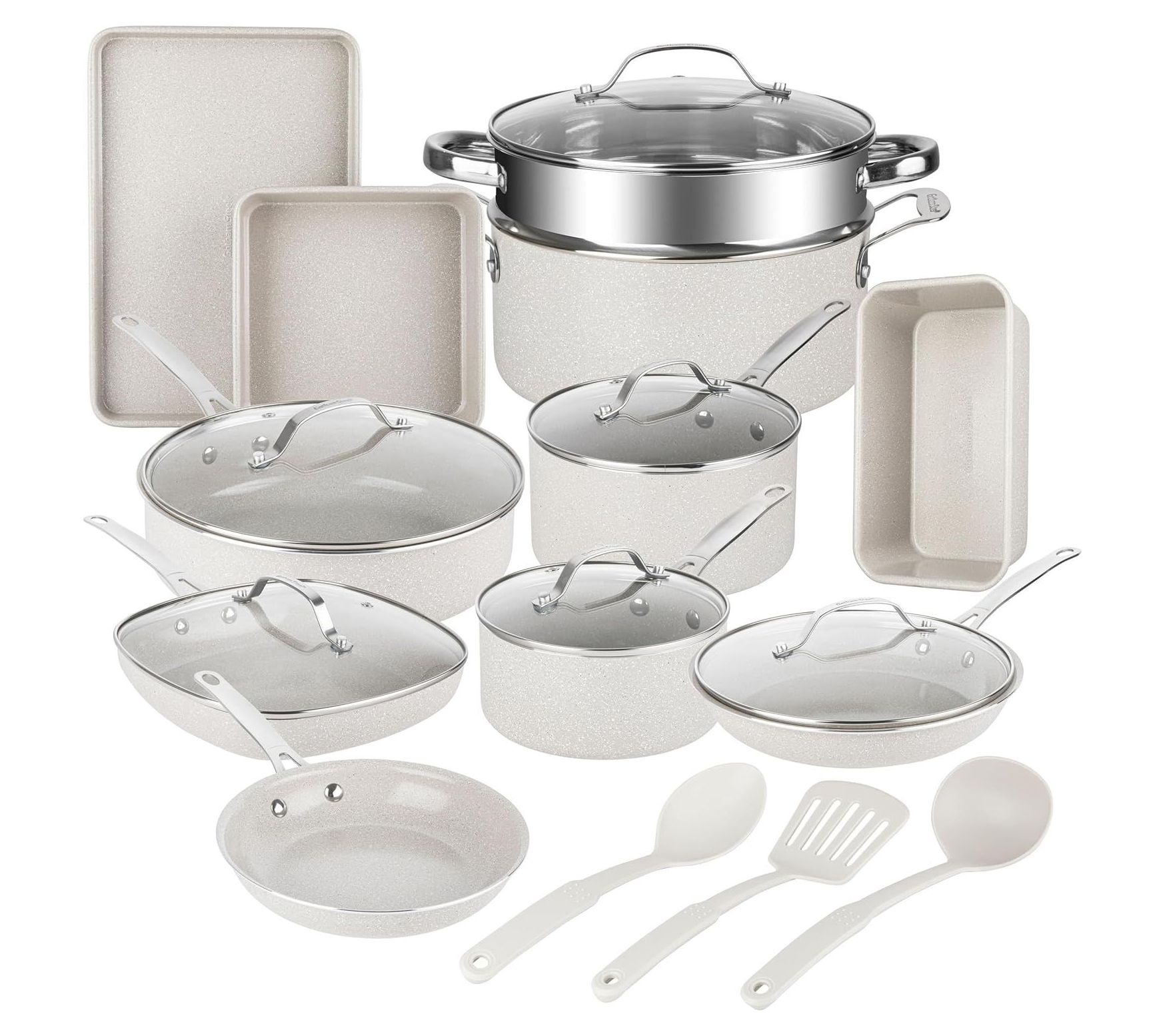 Granitestone 20-Piece Ceramic Nonstick Cookware& Bakeware Set