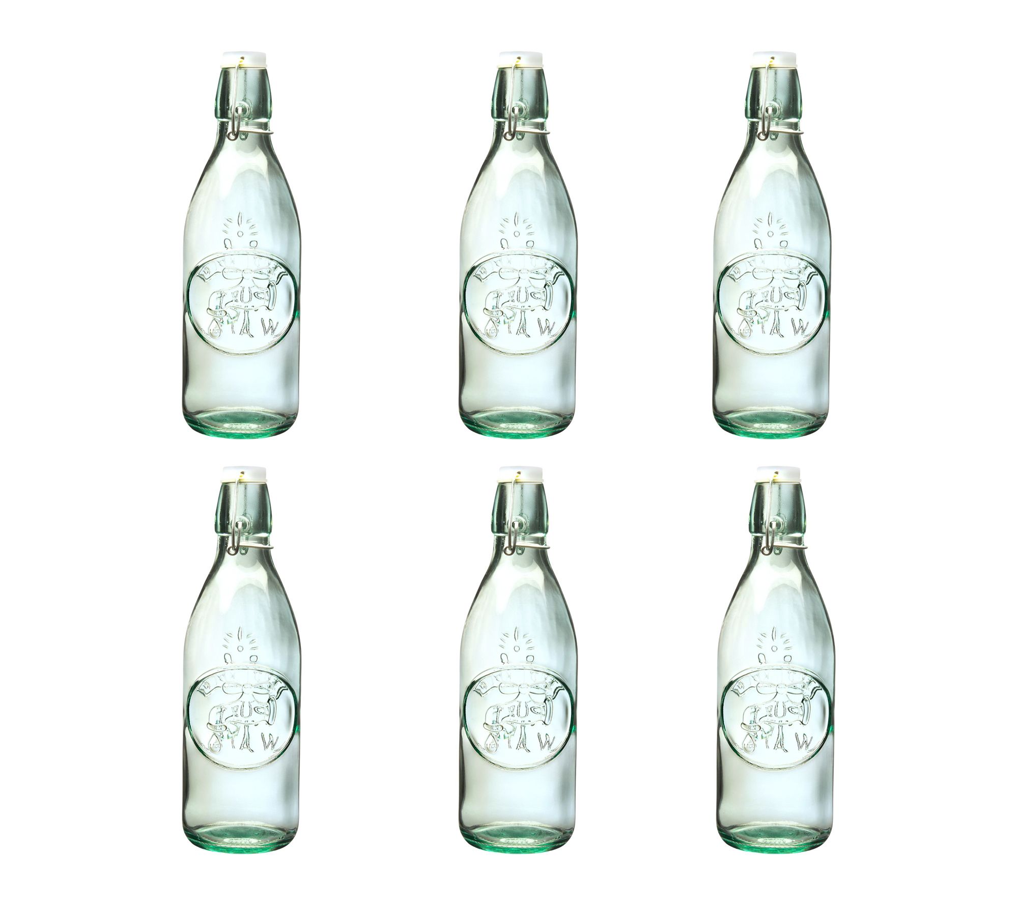 10 Strawberry Street Set of 6 Glass Water Tap Bottle