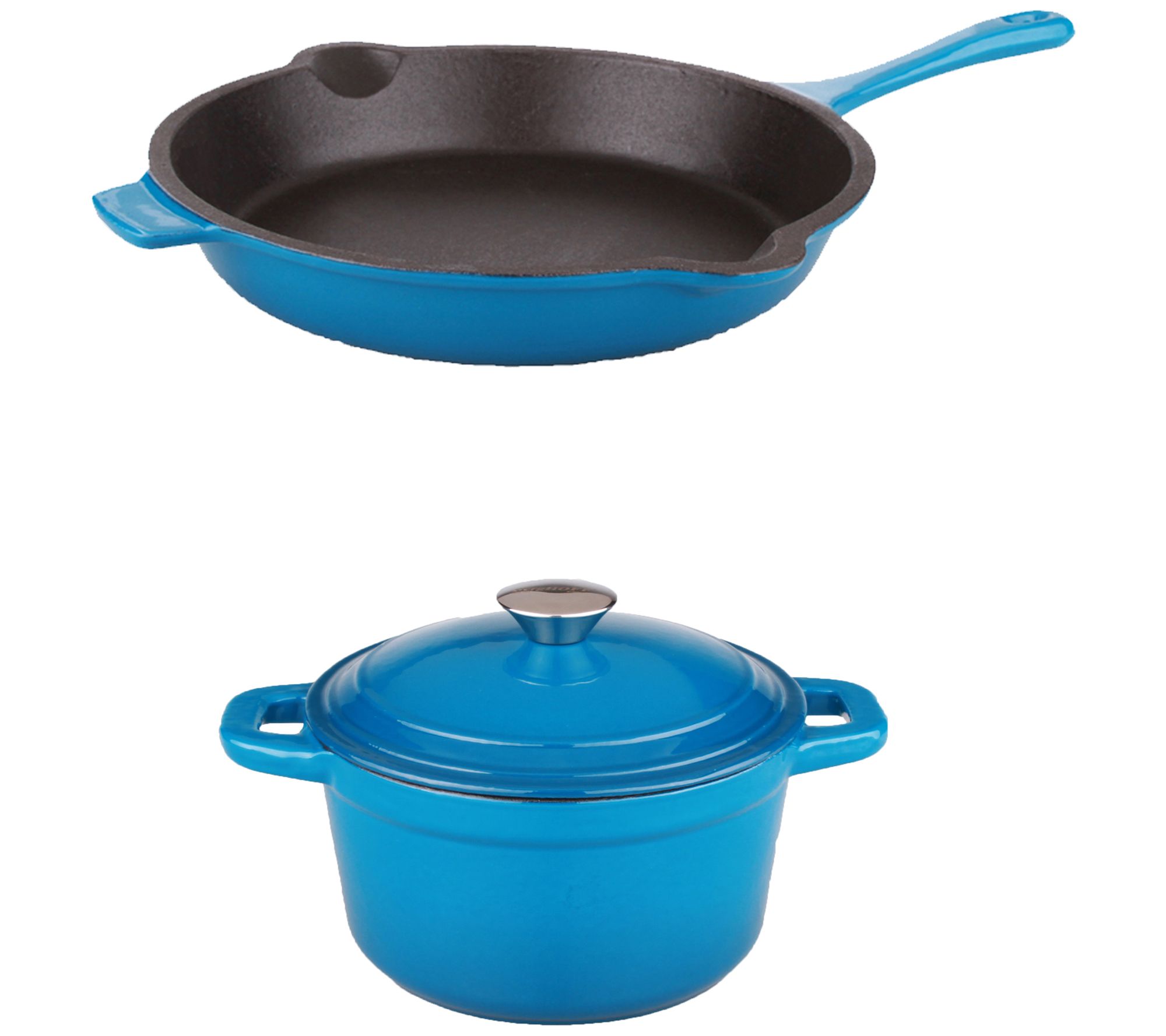 BergHOFF Neo Cast Iron 3-Pc Set, 3-Qt Dutch Oven & 10" Fry Pa