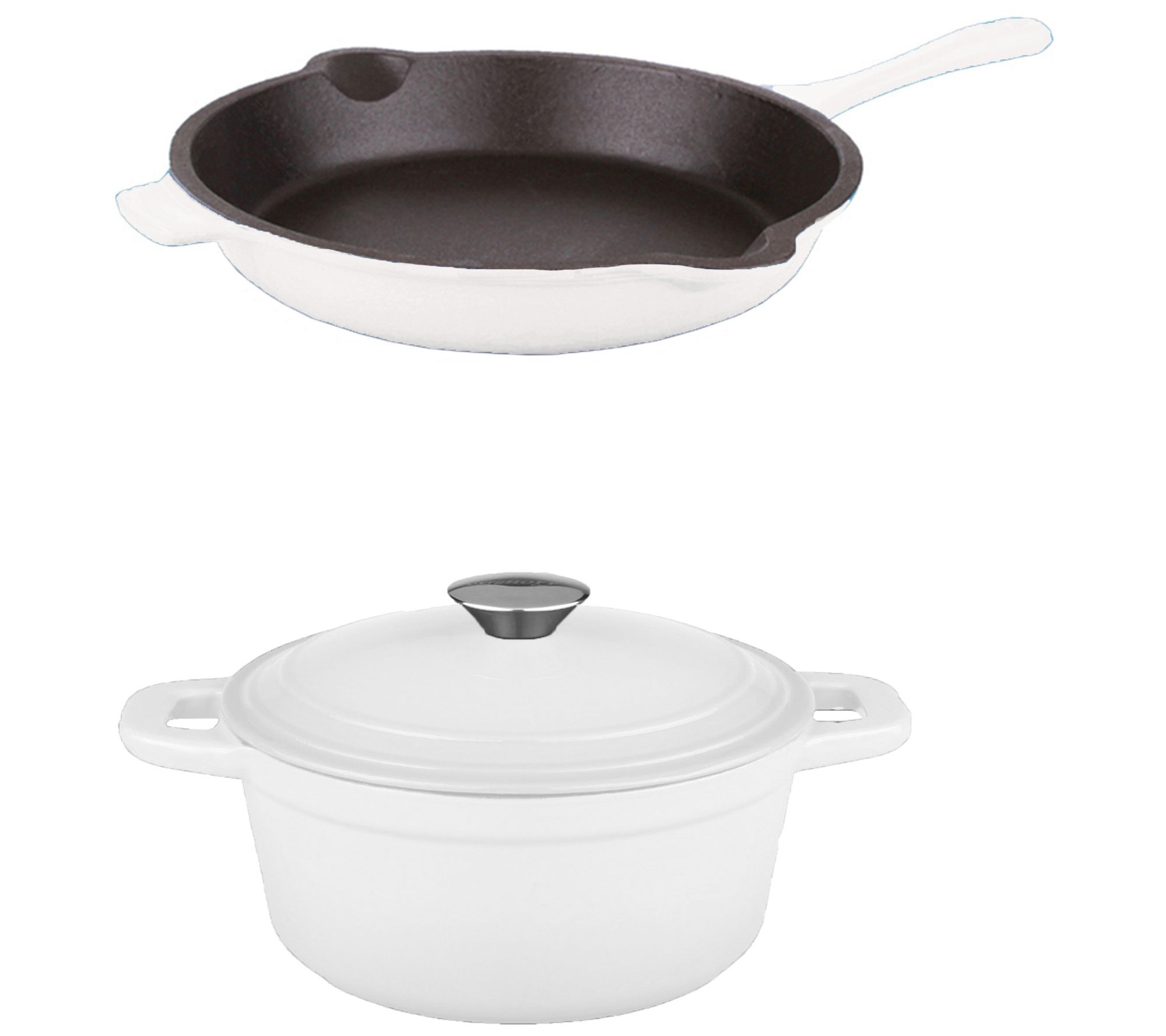 BergHOFF Neo Cast Iron 3-Pc Set, 3-Qt Dutch Oven & 10" Fry Pa