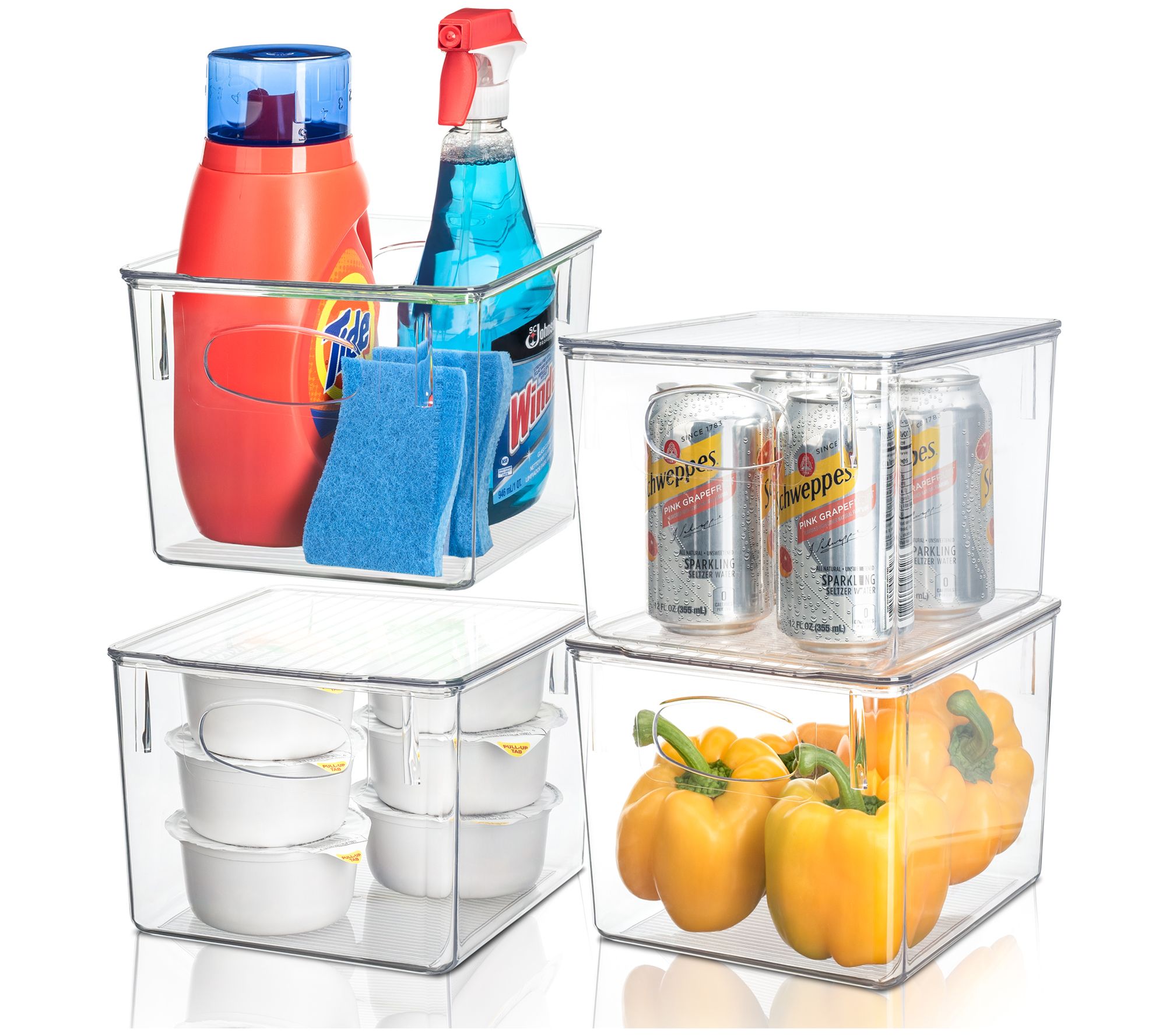 8 PACK] Fridge Refrigerator Organizer Bins Organizers with Cutout Handles  for Pantry - Storage Bins & Baskets, Facebook Marketplace