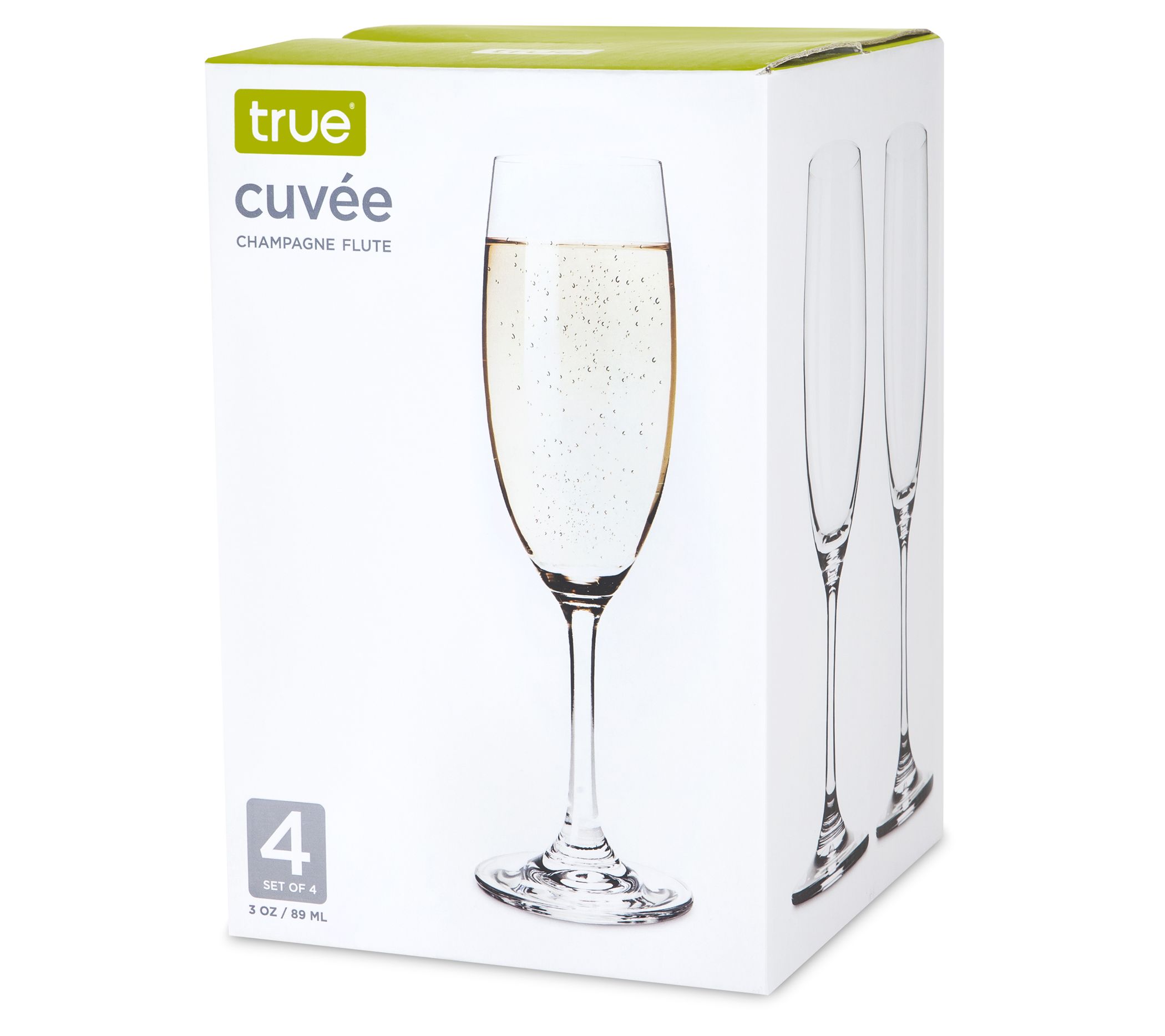 True Cuvee Set of 4 Champagne Flutes